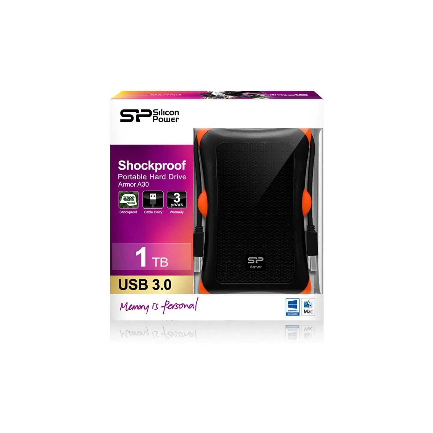 Silicon Power Armor A30 1TB | 1000 GB | 2.5 " | USB 3.1 | Black