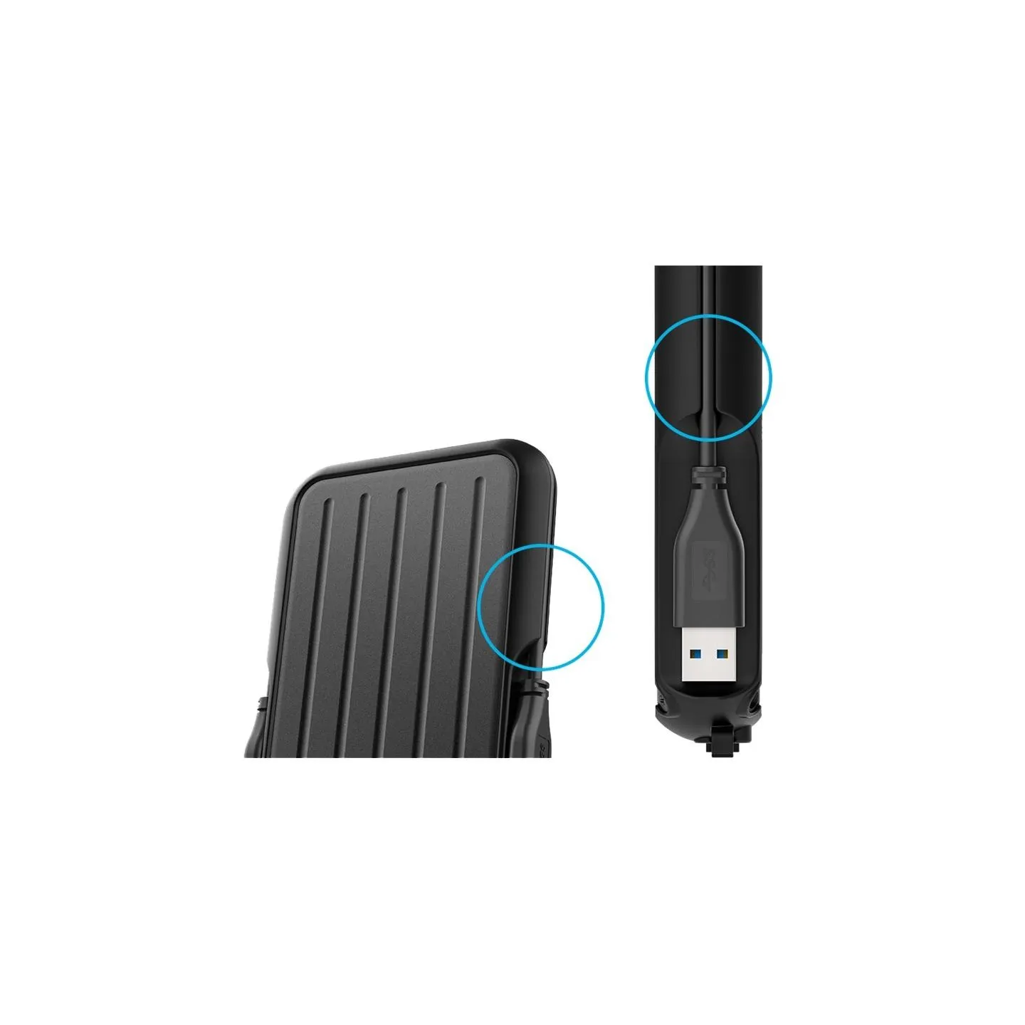Silicon Power Portable Hard Drive | ARMOR A66 | 1000 GB | USB 3.2 Gen1 | Black