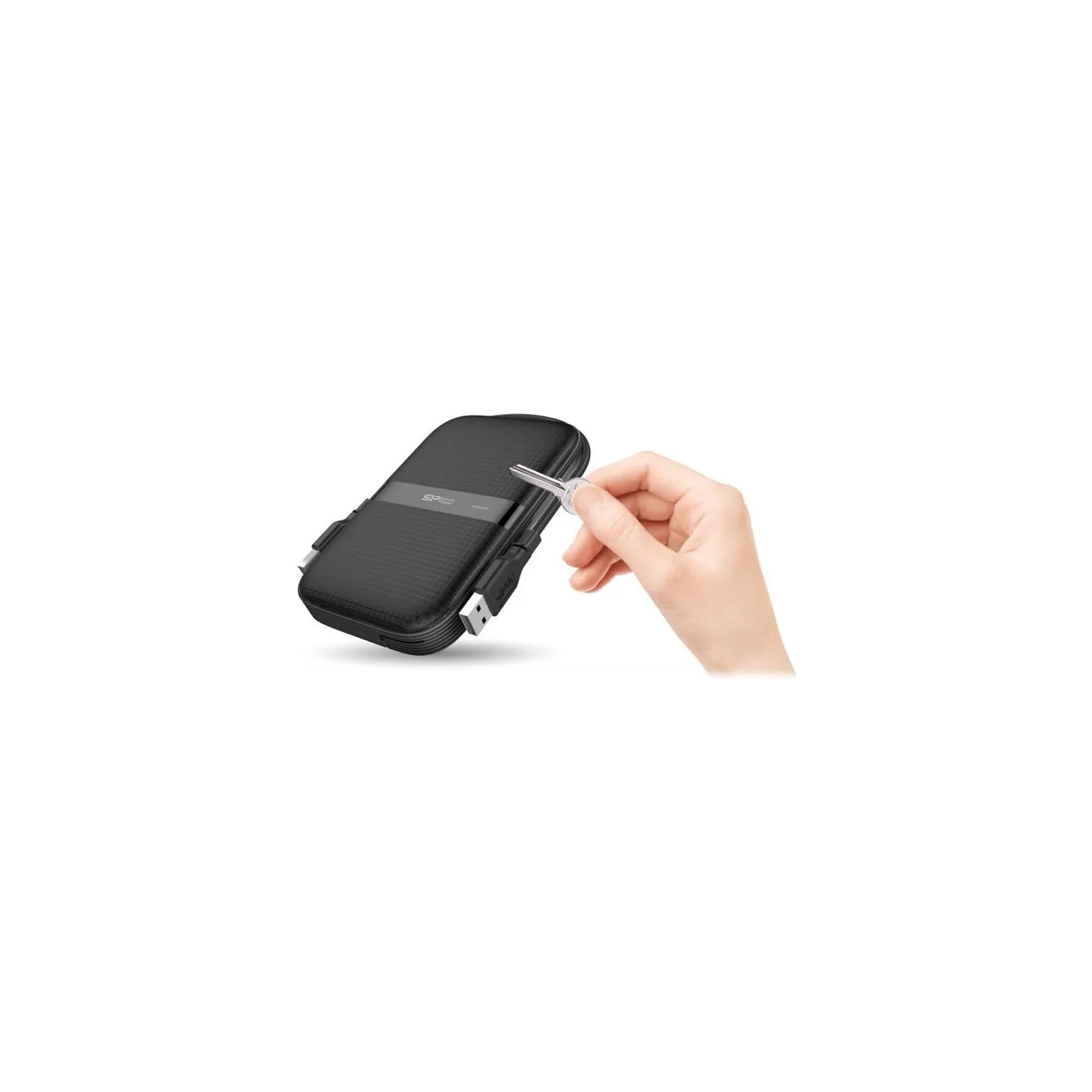 Silicon Power Portable Hard Drive | Armor A60 | 1000 GB | USB 3.2 | Black