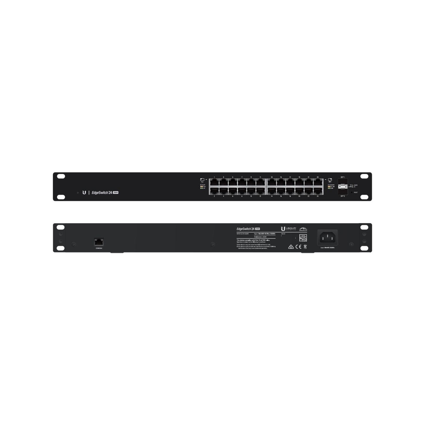 Ubiquiti Switch 24x1GbE 2xSFP PoE ES-24-250W
