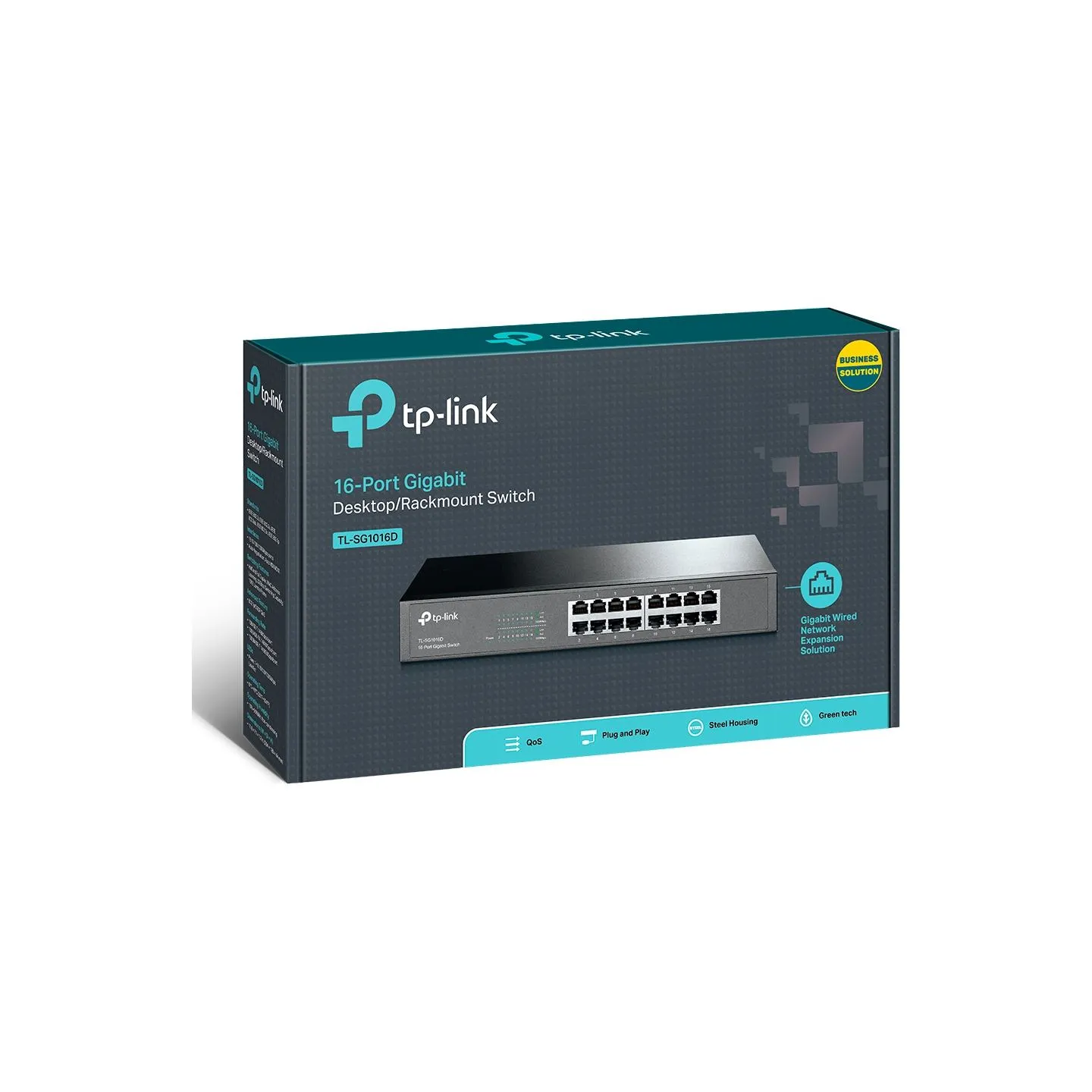 Tp-Link | 16-Port Gigabit Switch | TL-SG1016D | Unmanaged | Desktop/Rackmountable