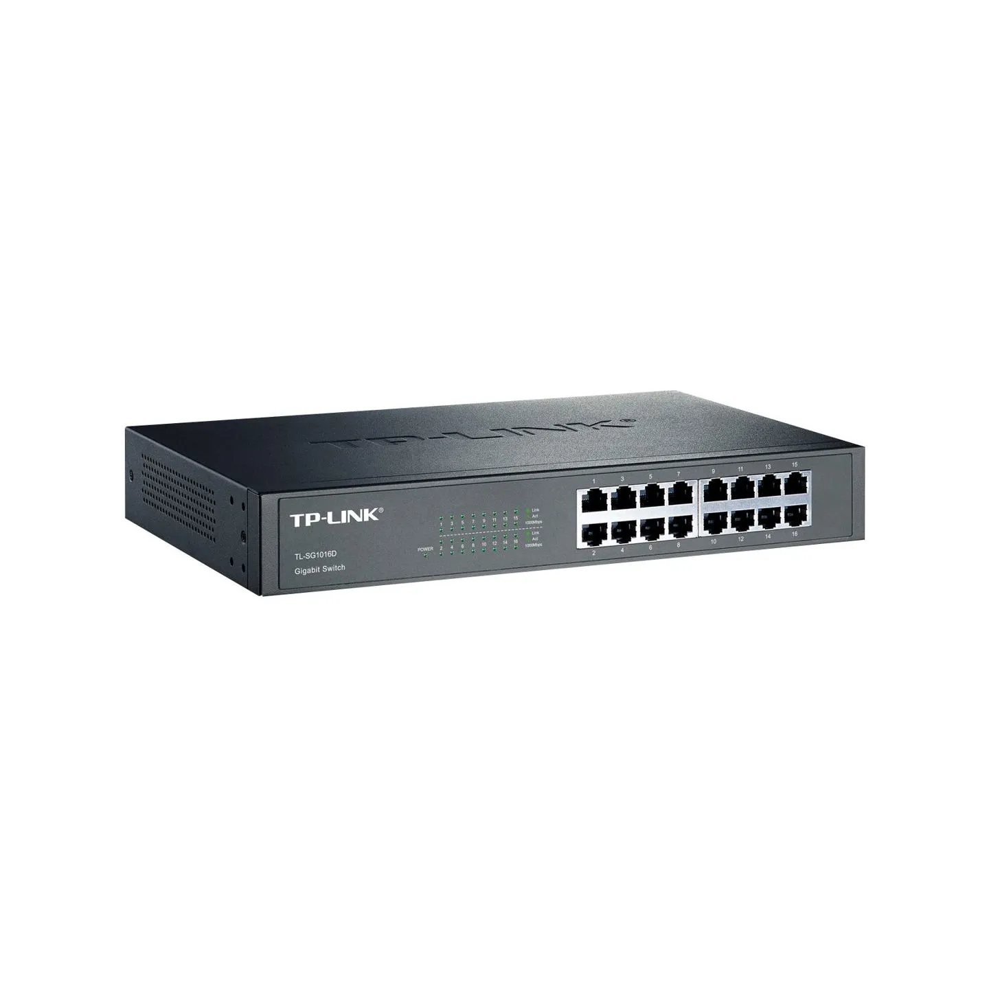 Tp-Link | 16-Port Gigabit Switch | TL-SG1016D | Unmanaged | Desktop/Rackmountable
