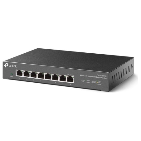 Tp-Link | 8-Port 2.5G Desktop Switch | TL-SG108-M2 | Unmanaged | Desktop | Power supply type External