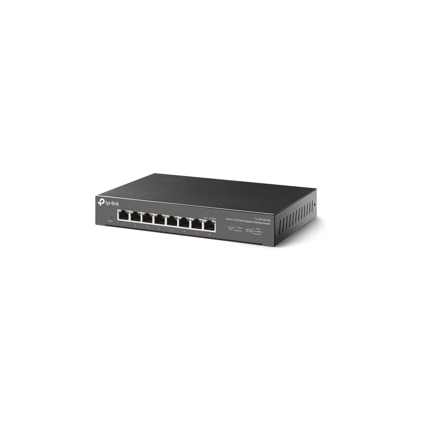 Tp-Link | 8-Port 2.5G Desktop Switch | TL-SG108-M2 | Unmanaged | Desktop | Power supply type External