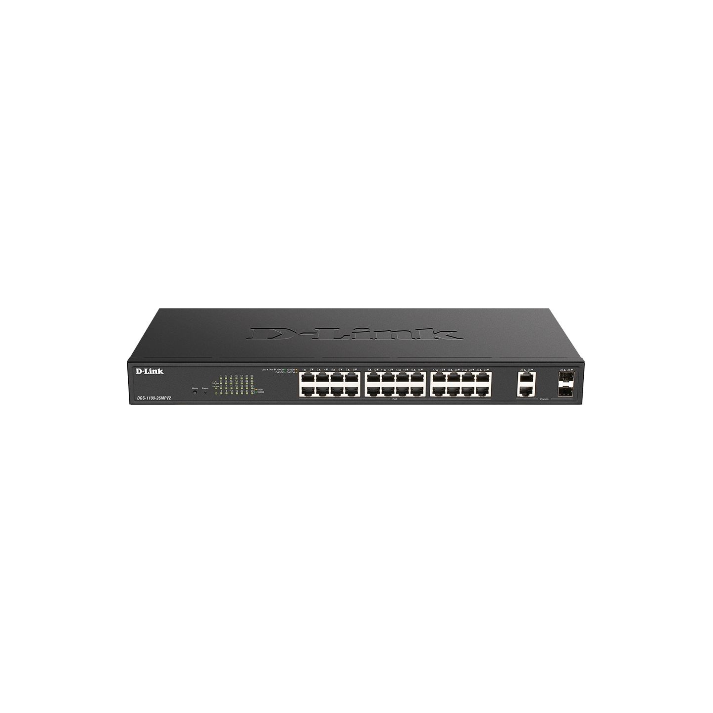 D-Link | DGS-1100 Series Gigabit Smart Managed Switches | DGS-1100-26MPV2 | Managed L2 | Desktop/Rackmountable