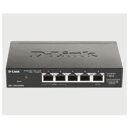 D-Link Switch Smart DGS-1100-05PDV2 5xGE (2xPoE)