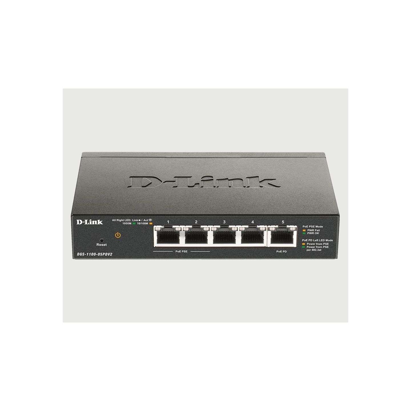 D-Link Switch Smart DGS-1100-05PDV2 5xGE (2xPoE)