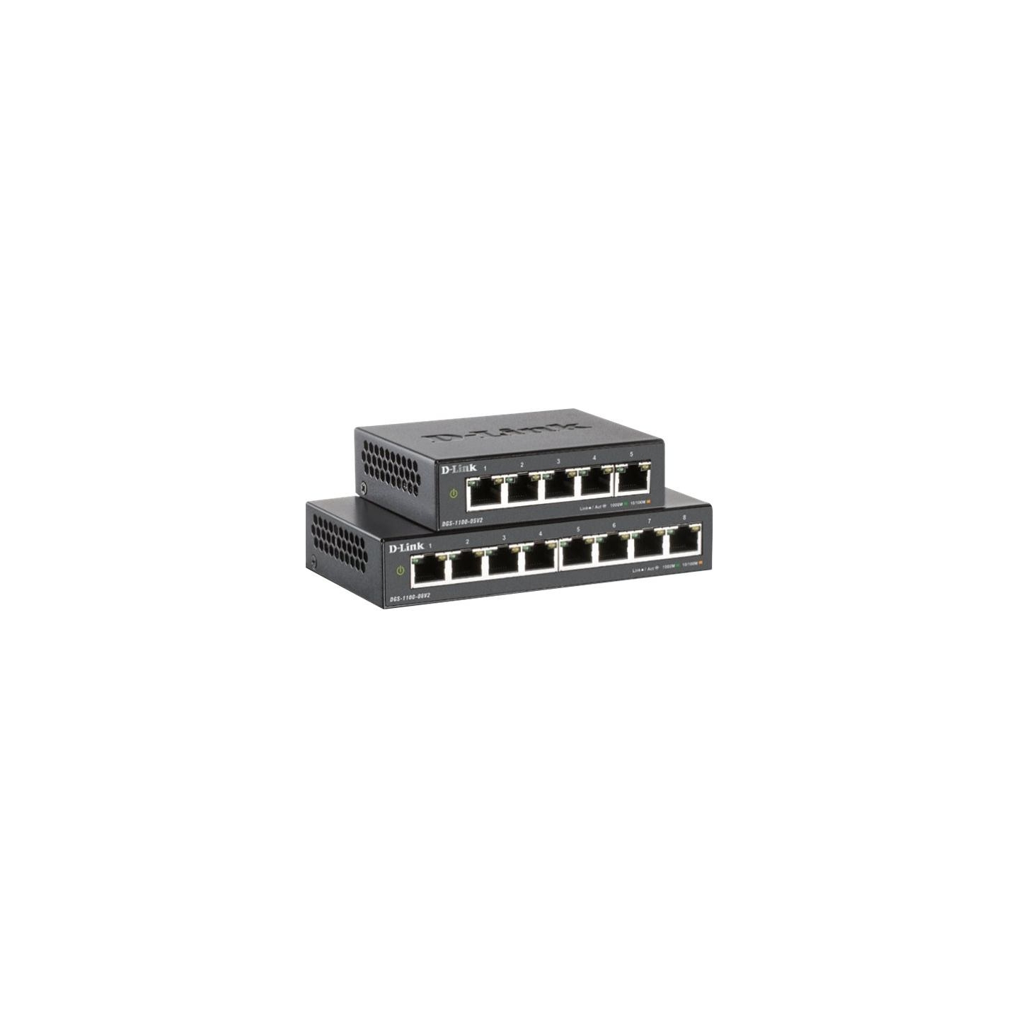 D-Link Switch Smart DGS-1100-05PDV2 5xGE (2xPoE)