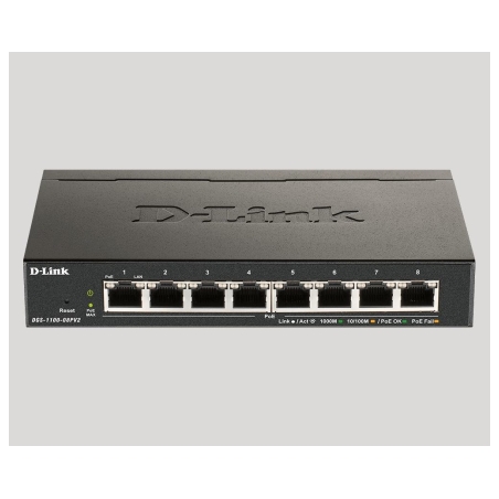 D-Link Switch Smart DGS-1100-08PV2 8xGE PoE