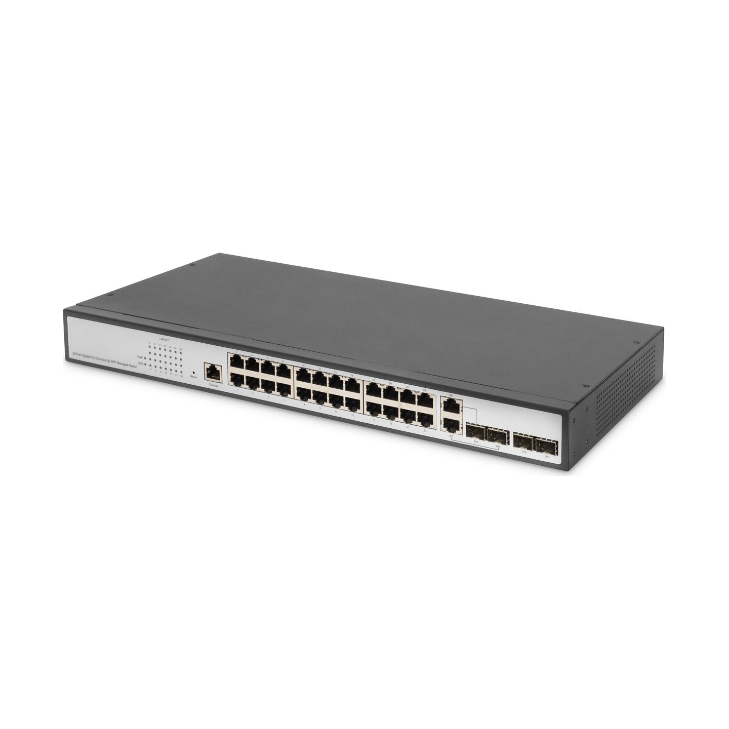 Digitus 24-Port Gigabit Switch | DN-80221-3 | Managed L2 | Desktop/Wall-mountable