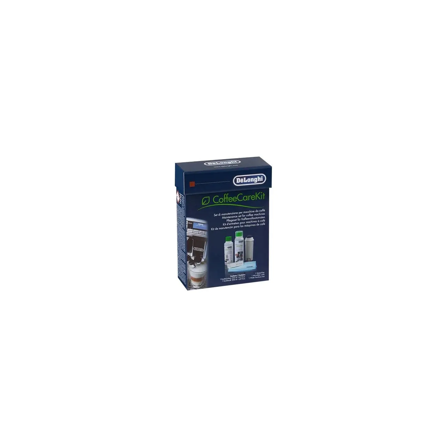 Delonghi | DLSC306 Maintenance Care Kit for Bean to Cup & Espresso Coffee Machines, includes five cleaning accessories