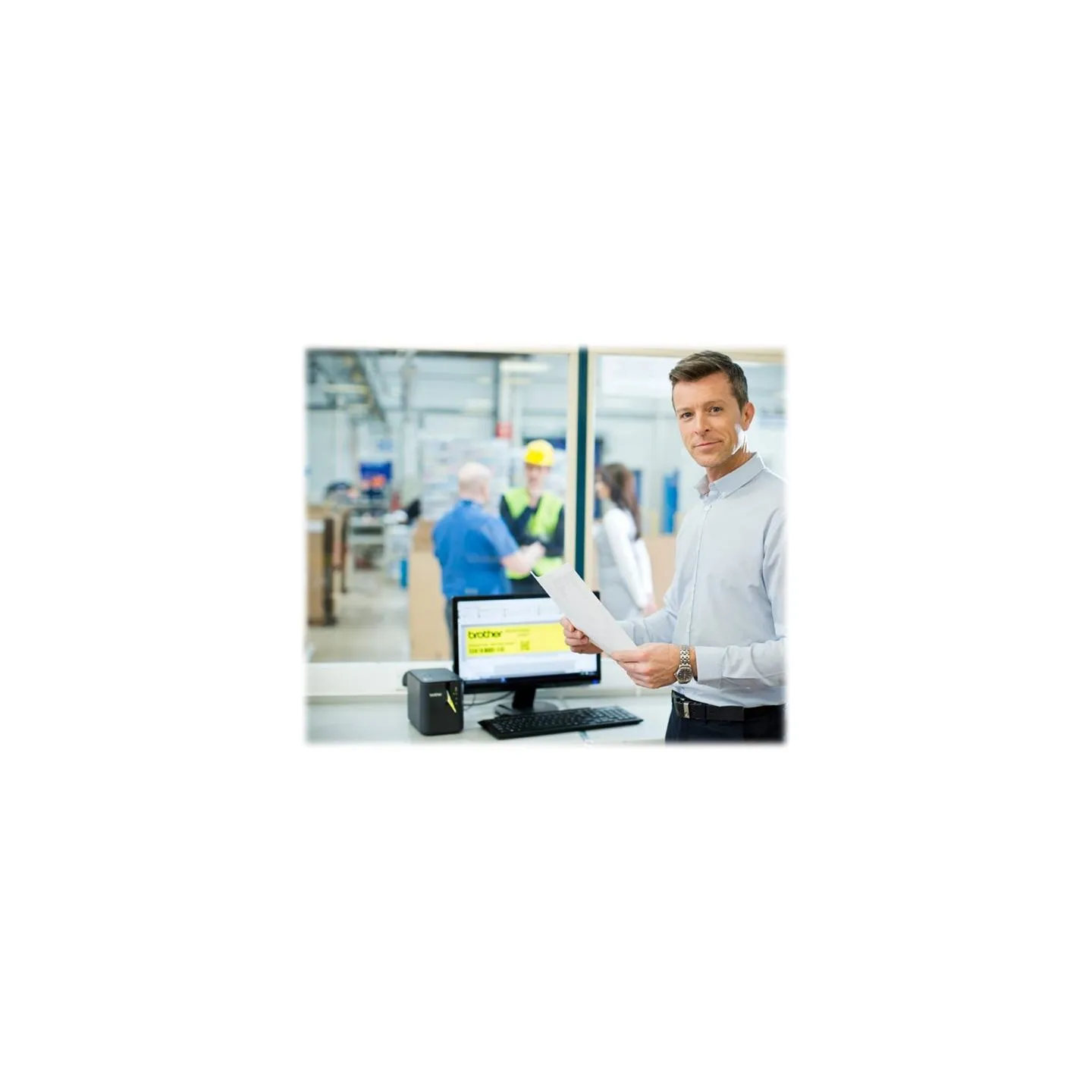Brother PTP950NW | Mono | Thermal transfer | PC Professional label printer | Wi-Fi | Black