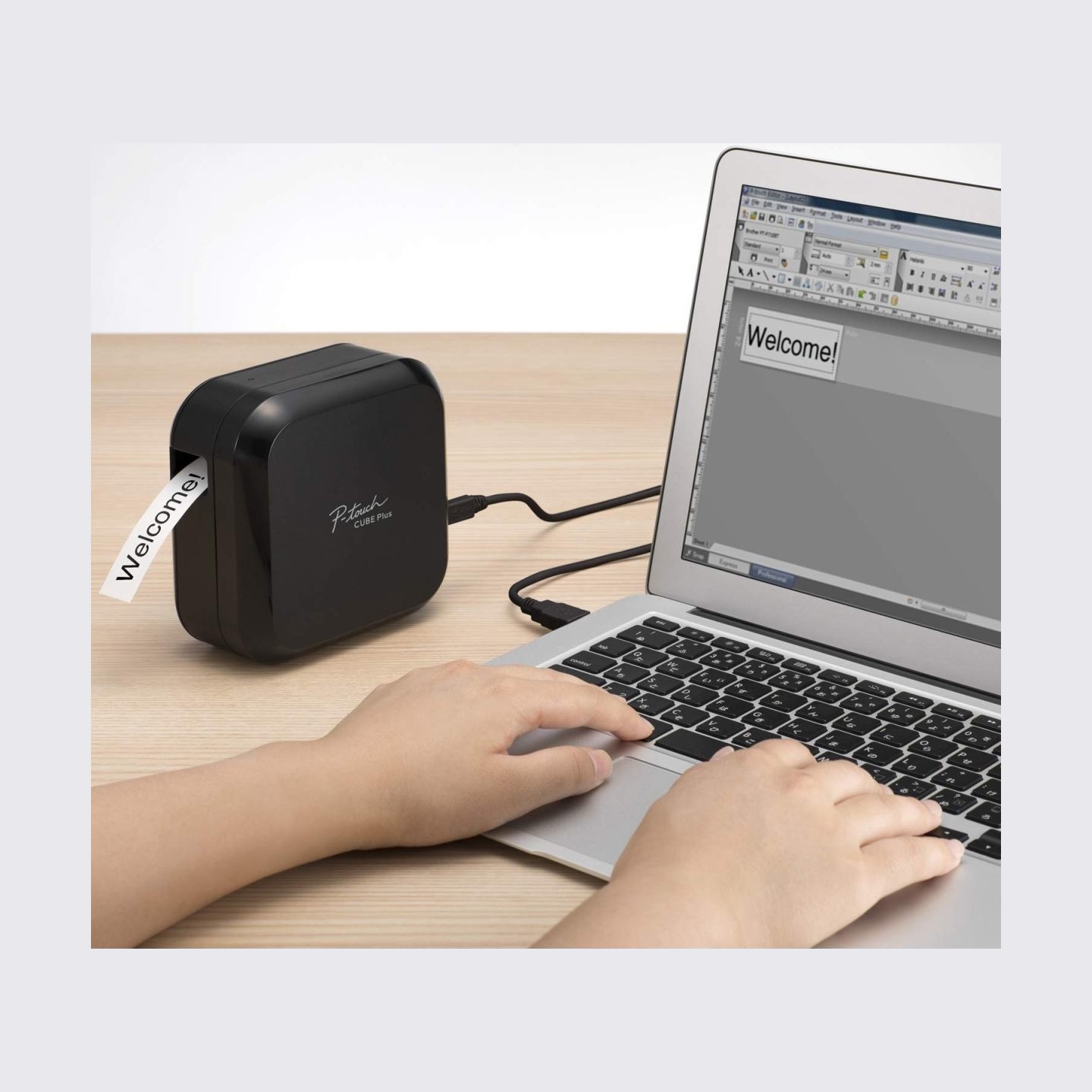 Brother PT-P710BT CUBE PLUS, LABEL THERMO PRINTER PORTABLE, USB, BT (BLACK)