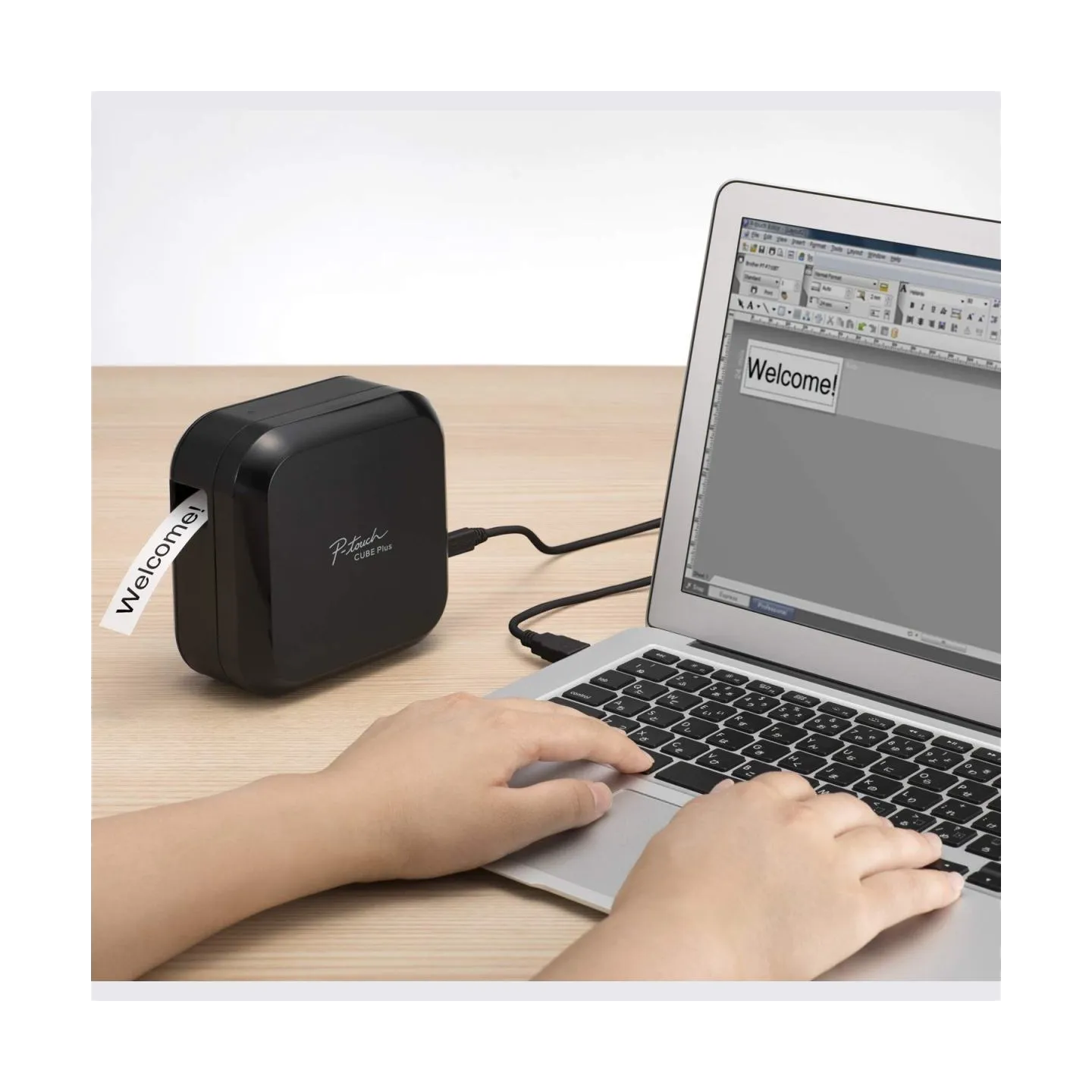 Brother PT-P710BT CUBE PLUS, LABEL THERMO PRINTER PORTABLE, USB, BT (BLACK)