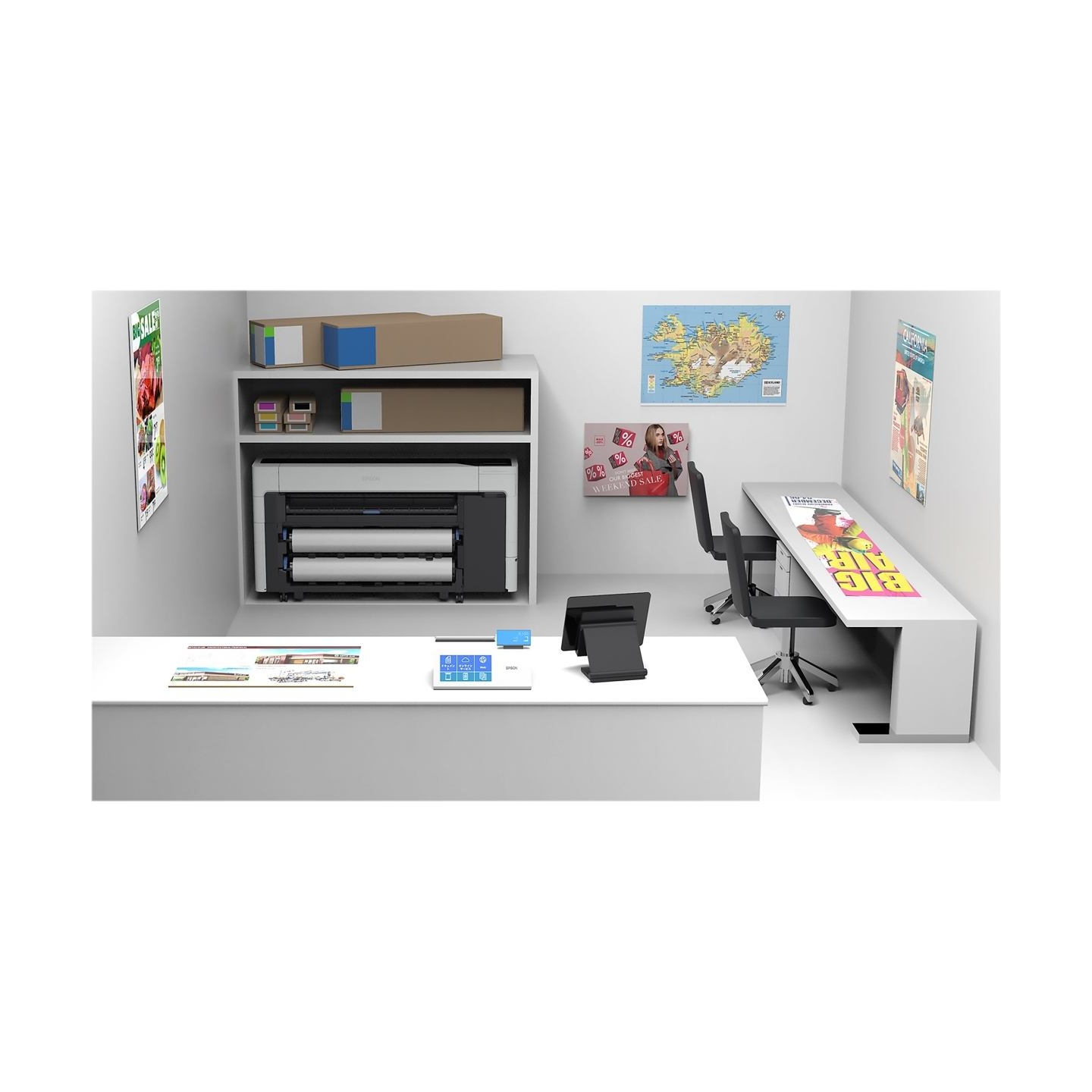 Epson SureColor SC-T5700D | Colour | Inkjet | Printer | Wi-Fi | White/Black