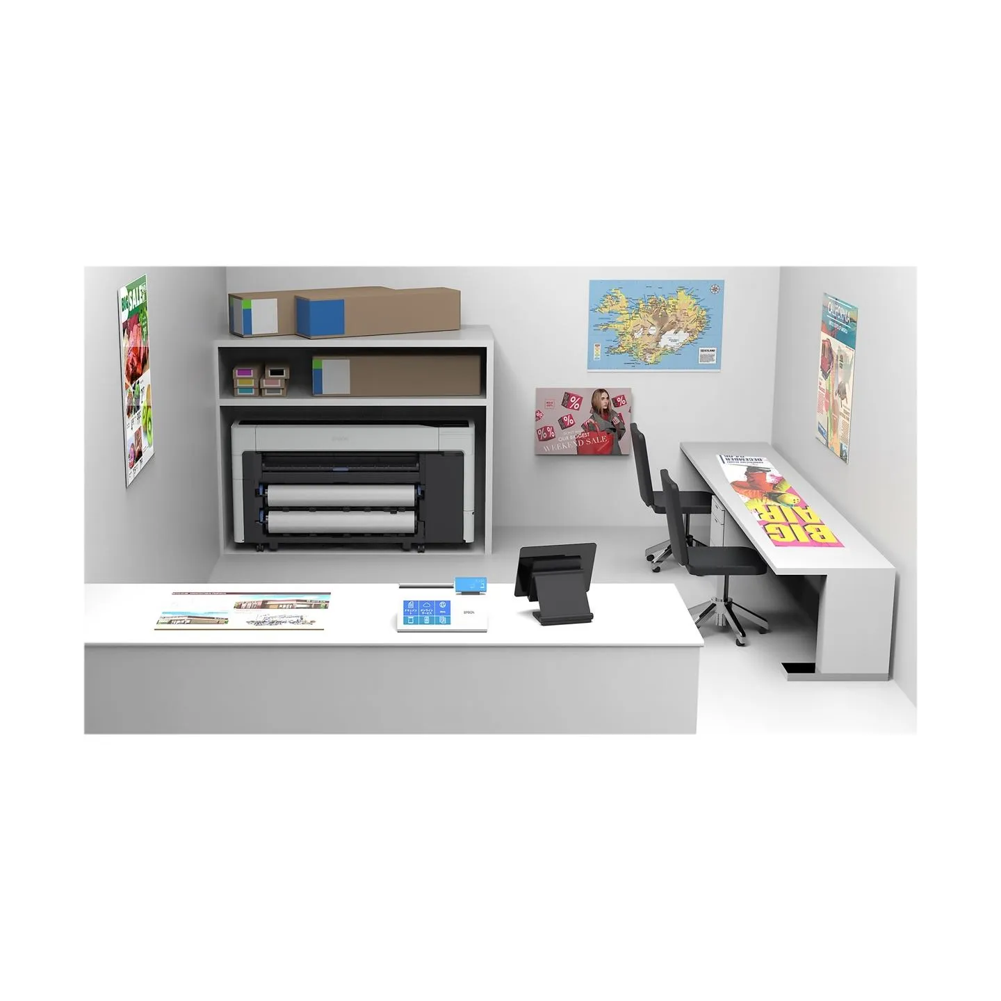 Epson SureColor SC-T5700D | Colour | Inkjet | Printer | Wi-Fi | White/Black