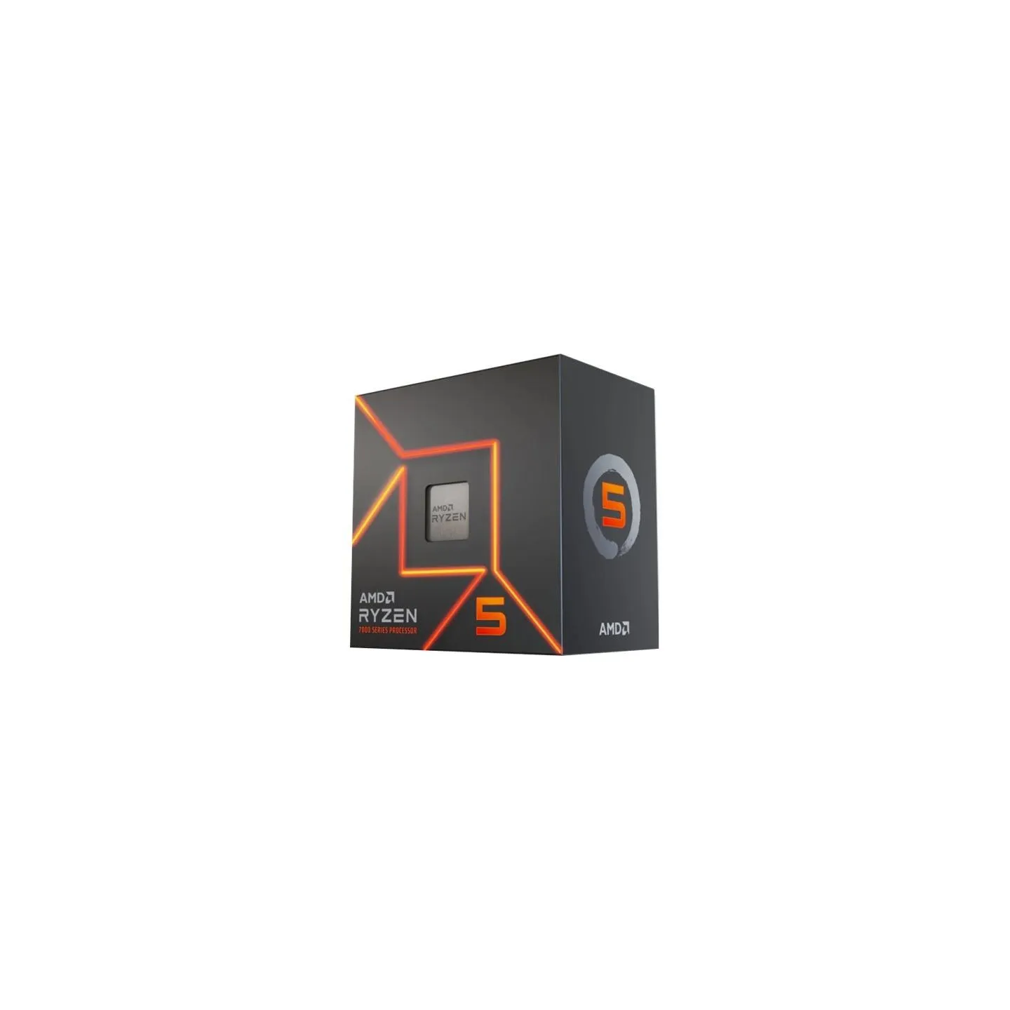 AMD CPU Desktop Ryzen 5 6C/12T 7600 (5.2GHz Max, 38MB,65W,AM5) box, with Radeon Graphics and Wraith Stealth Cooler