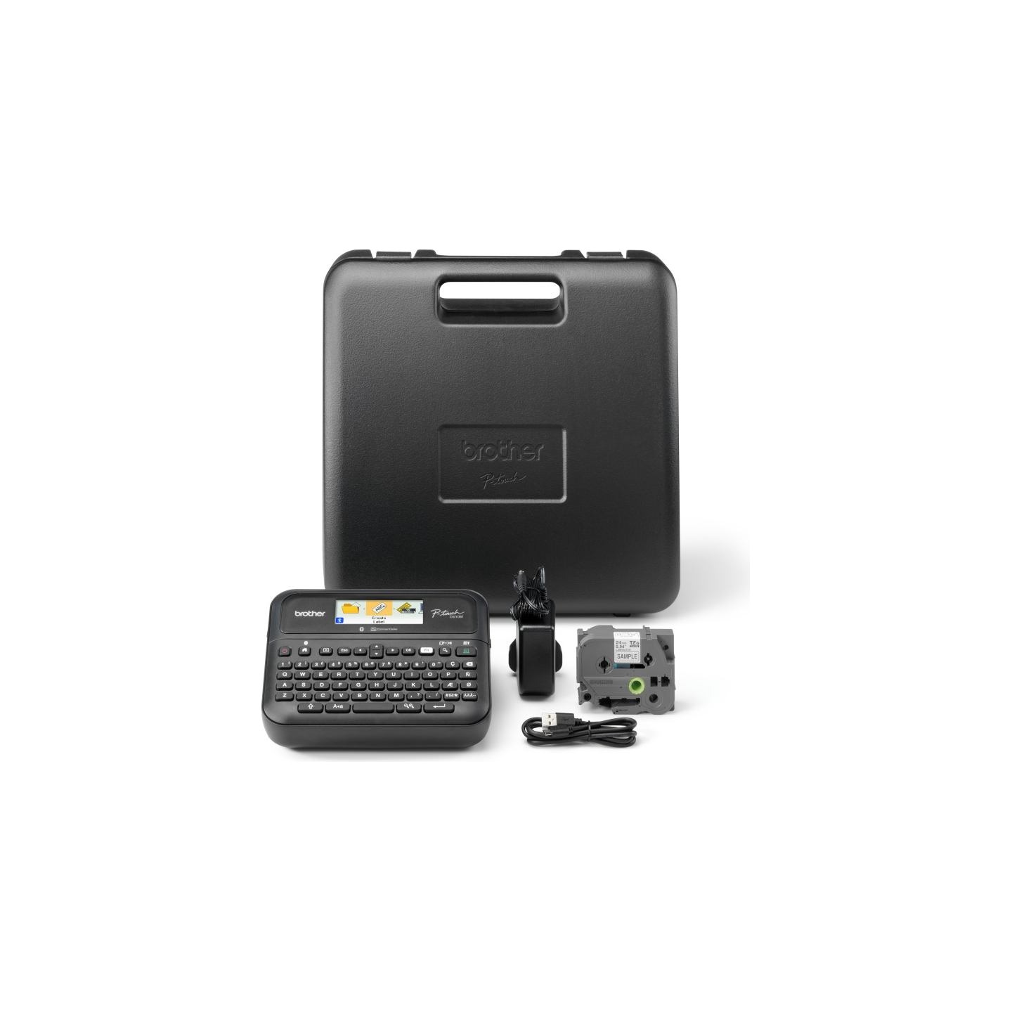 Brother PT-D610BTVP DESKTOP LABEL THERMO PRINTER, BT, 30MM/SEC + CASE + SAMPLE TAPE, COLOR DISPLAY