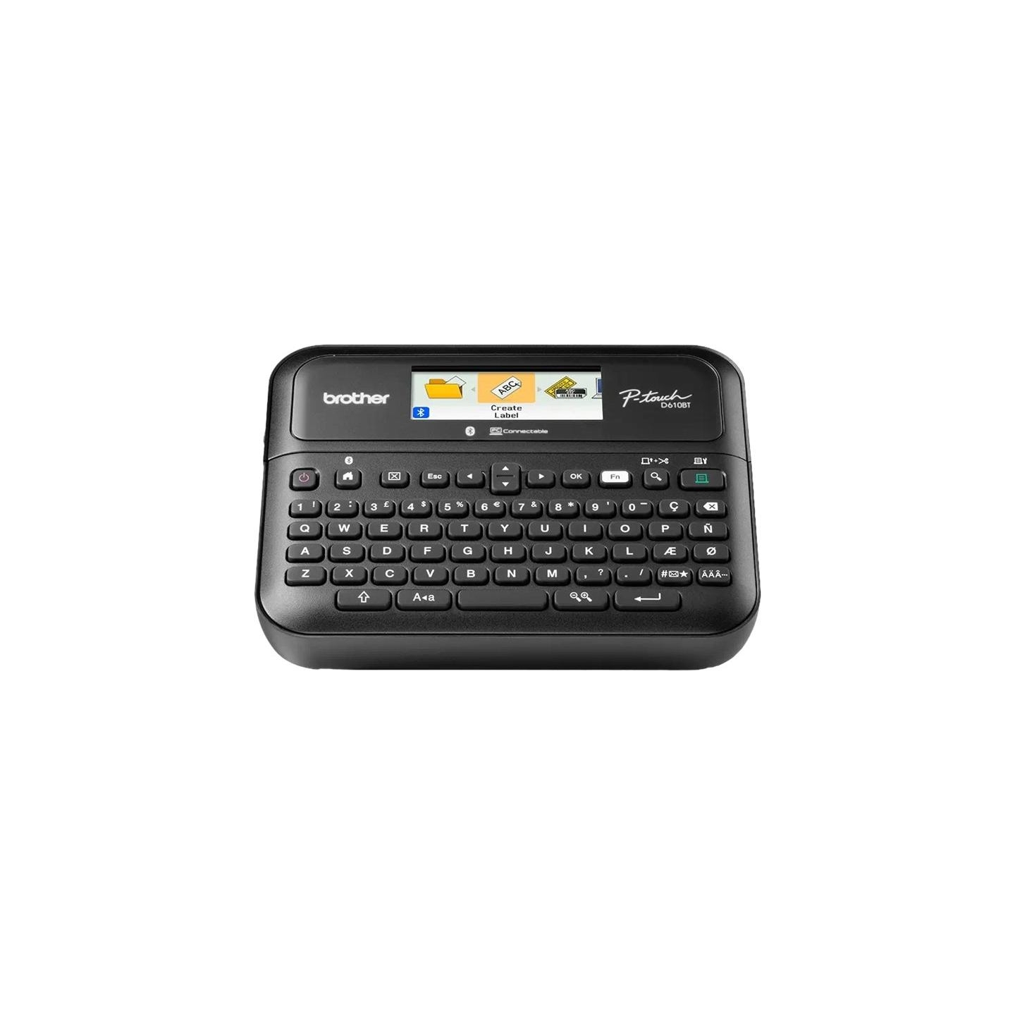 Brother PT-D610BTVP DESKTOP LABEL THERMO PRINTER, BT, 30MM/SEC + CASE + SAMPLE TAPE, COLOR DISPLAY
