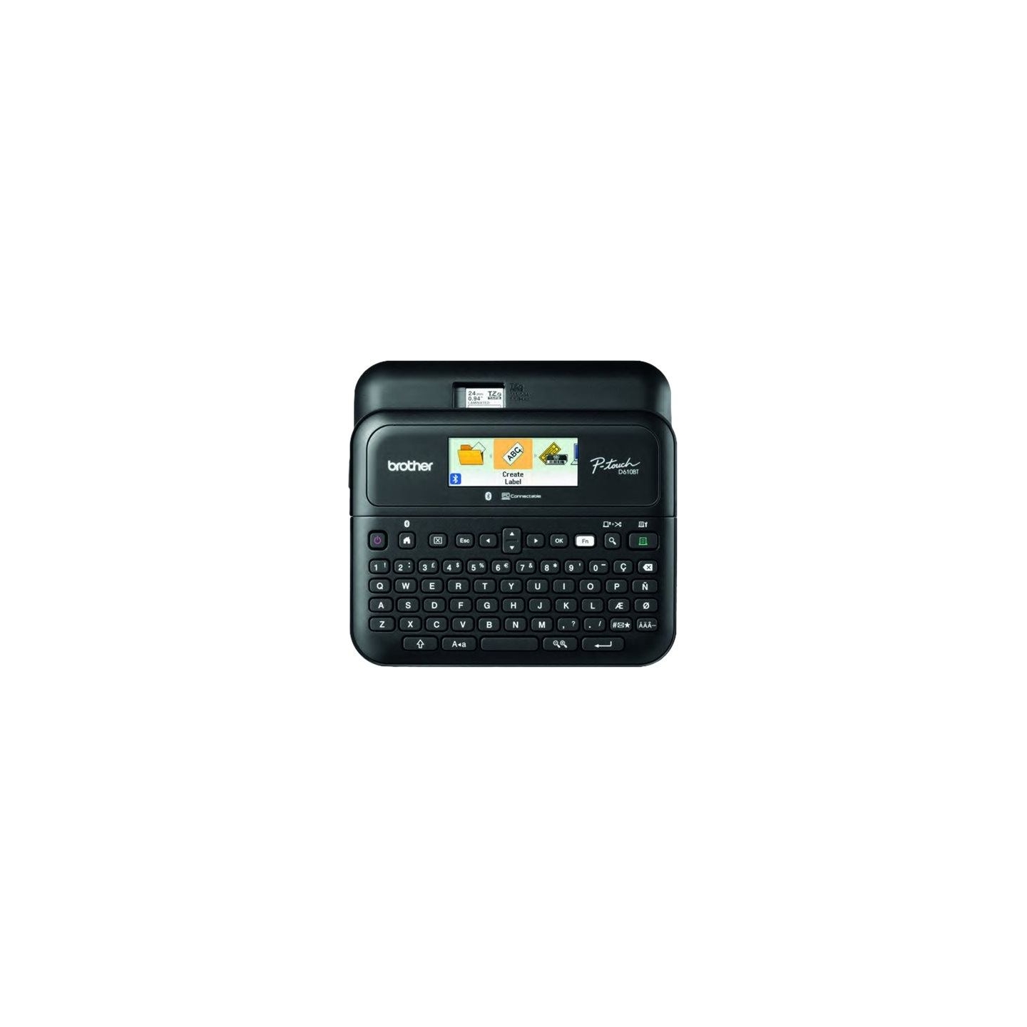 Brother PT-D610BTVP DESKTOP LABEL THERMO PRINTER, BT, 30MM/SEC + CASE + SAMPLE TAPE, COLOR DISPLAY