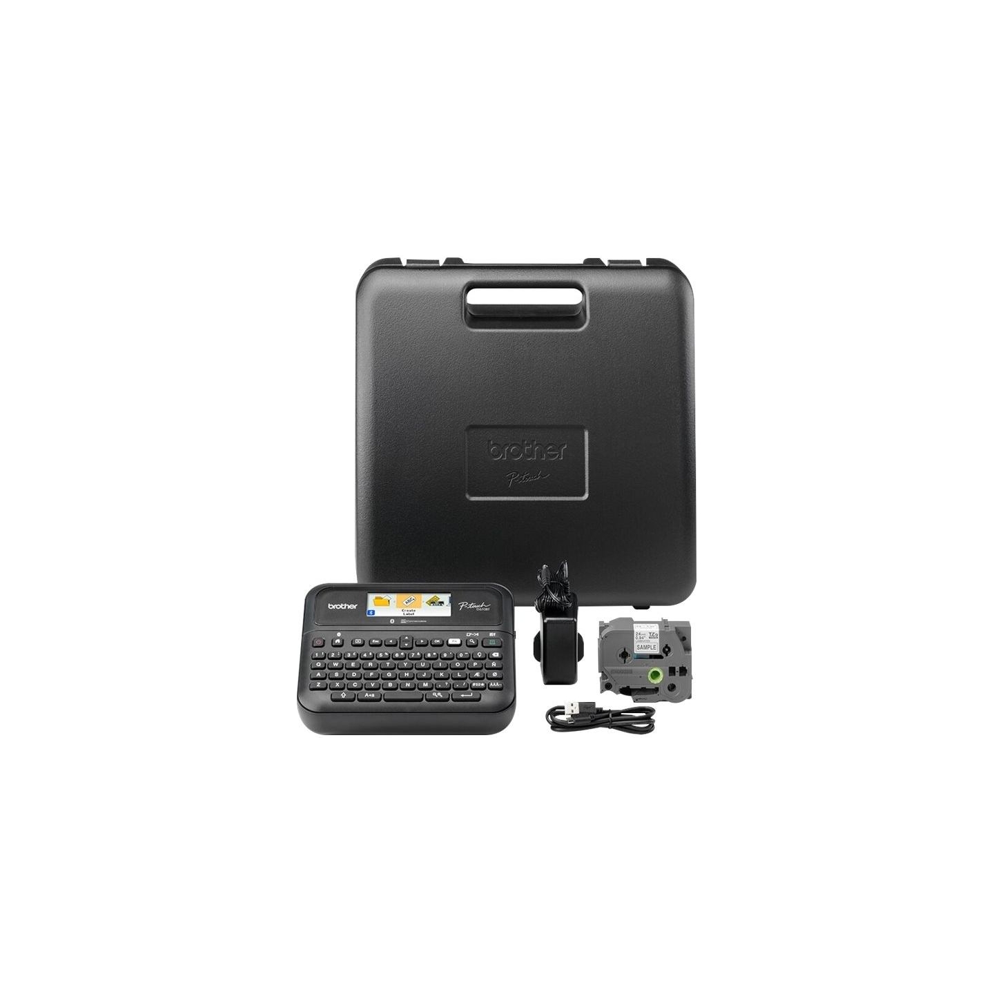 Brother PT-D610BTVP DESKTOP LABEL THERMO PRINTER, BT, 30MM/SEC + CASE + SAMPLE TAPE, COLOR DISPLAY