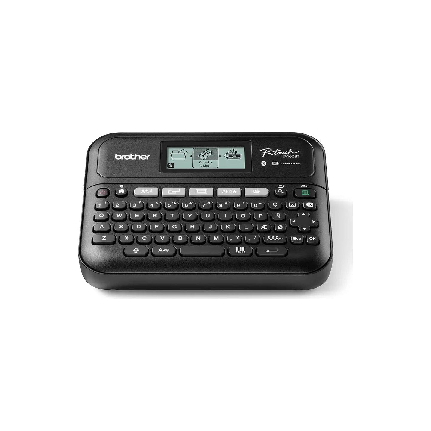 Brother PT-D460BTVP DESKTOP LABEL THERMO PRINTER, BT, 30MM/SEC + CASE + SAMPLE TAPE, MONO DISPLAY