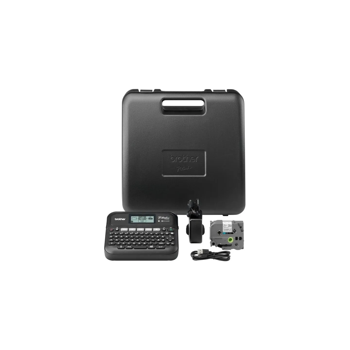Brother PT-D460BTVP DESKTOP LABEL THERMO PRINTER, BT, 30MM/SEC + CASE + SAMPLE TAPE, MONO DISPLAY