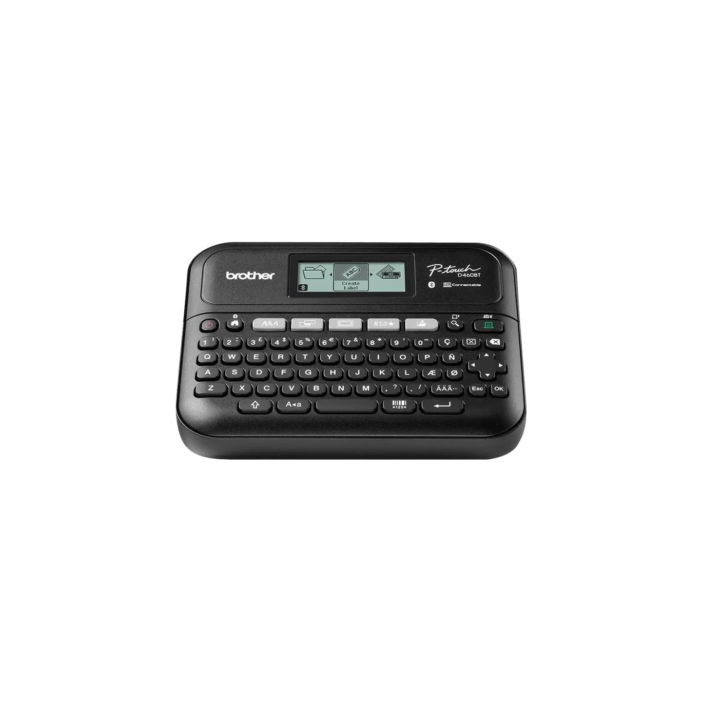 Brother PT-D460BTVP DESKTOP LABEL THERMO PRINTER, BT, 30MM/SEC + CASE + SAMPLE TAPE, MONO DISPLAY