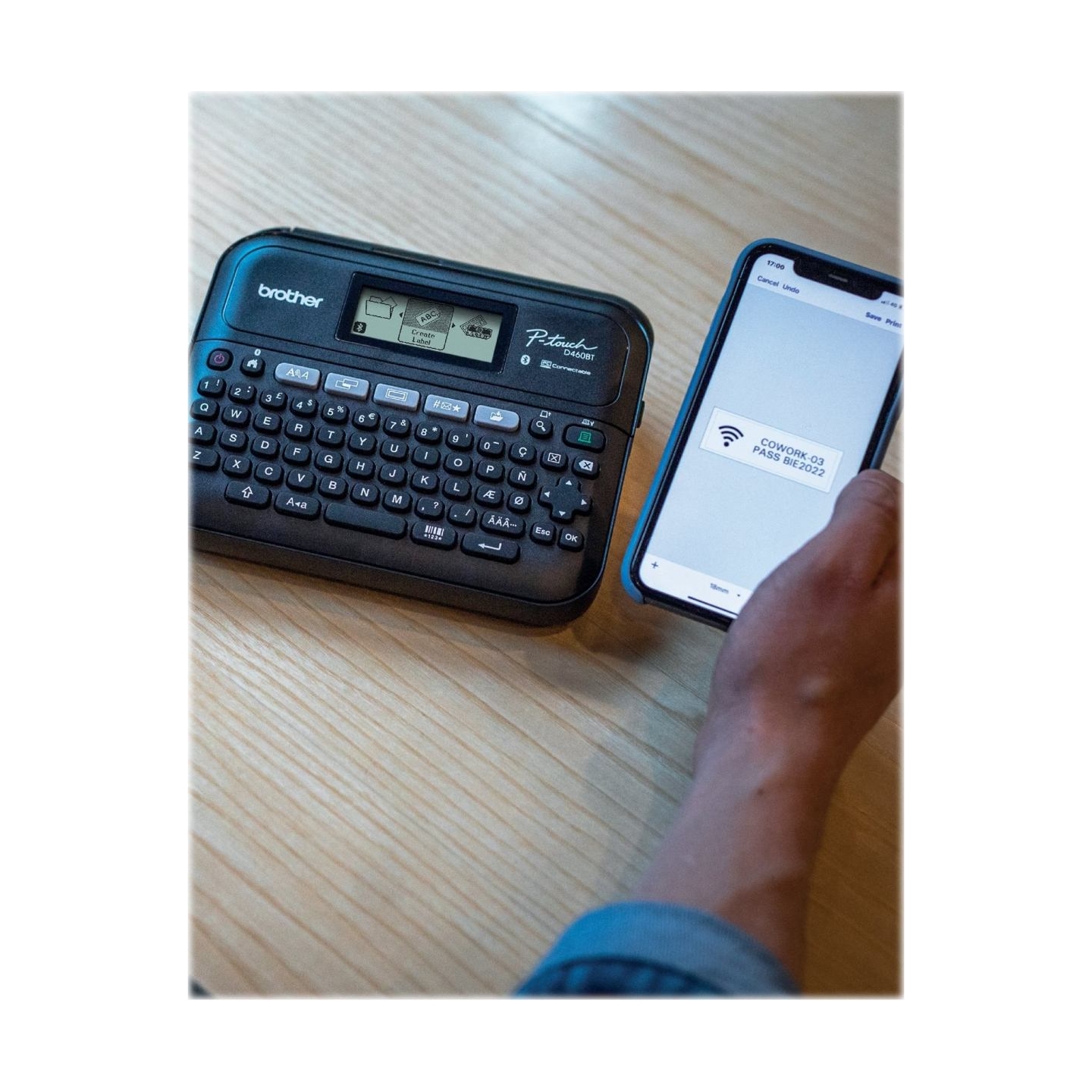 Brother PT-D460BTVP | Mono | Thermal | Label Printer | Black