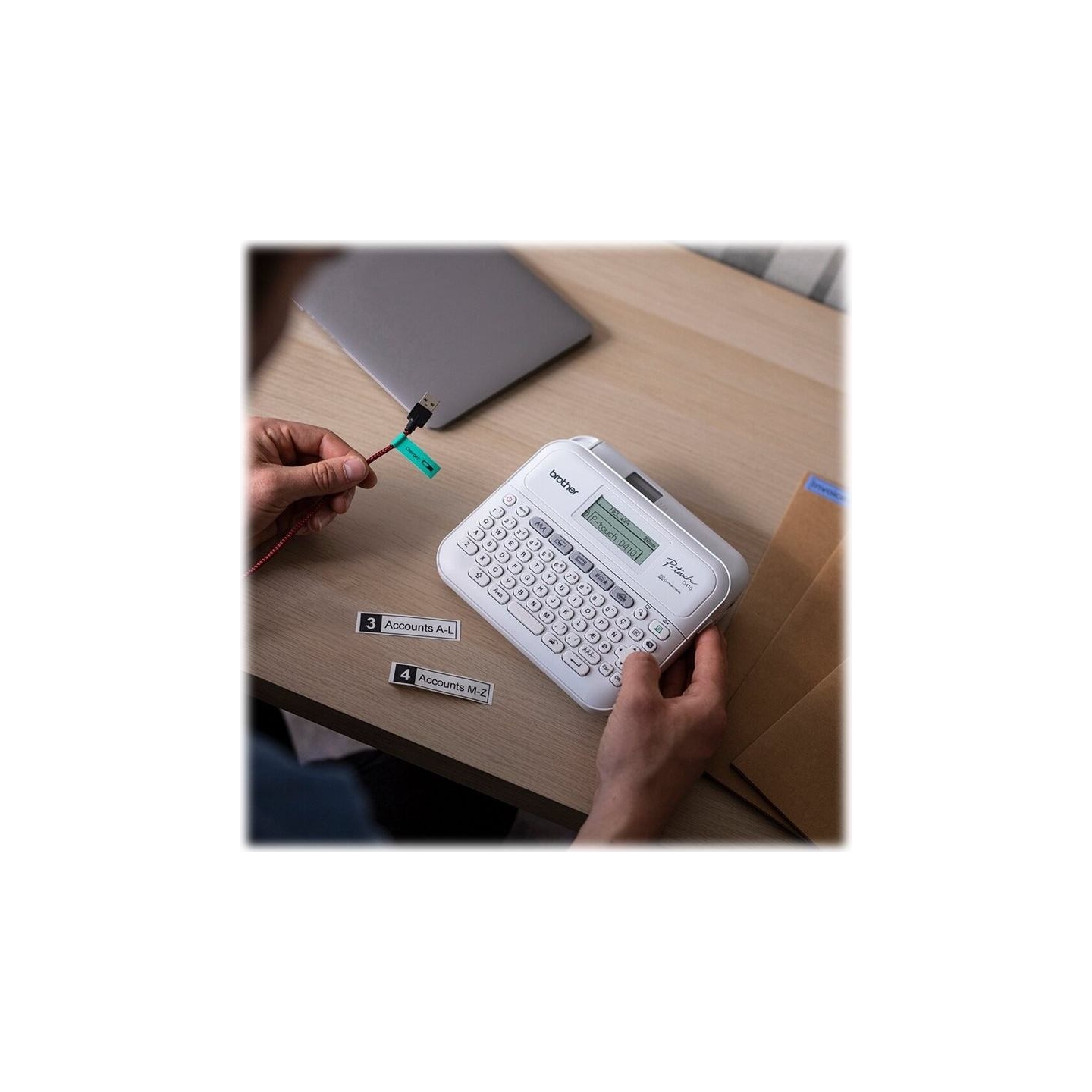 Brother PT-D410 DESKTOP LABEL THERMO PRINTER PORTABLE, USB, 20MM/SEC