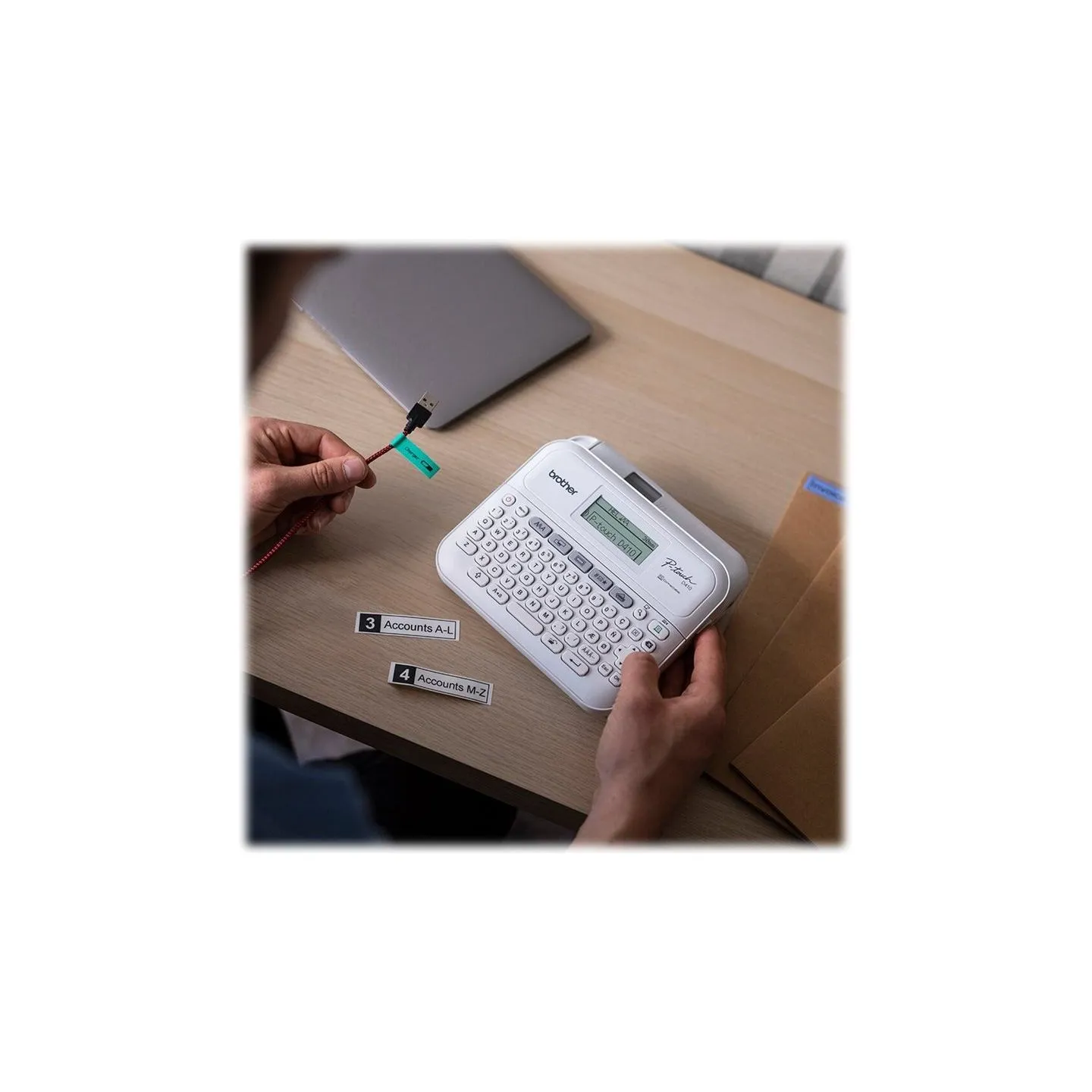 Brother PT-D410 DESKTOP LABEL THERMO PRINTER PORTABLE, USB, 20MM/SEC