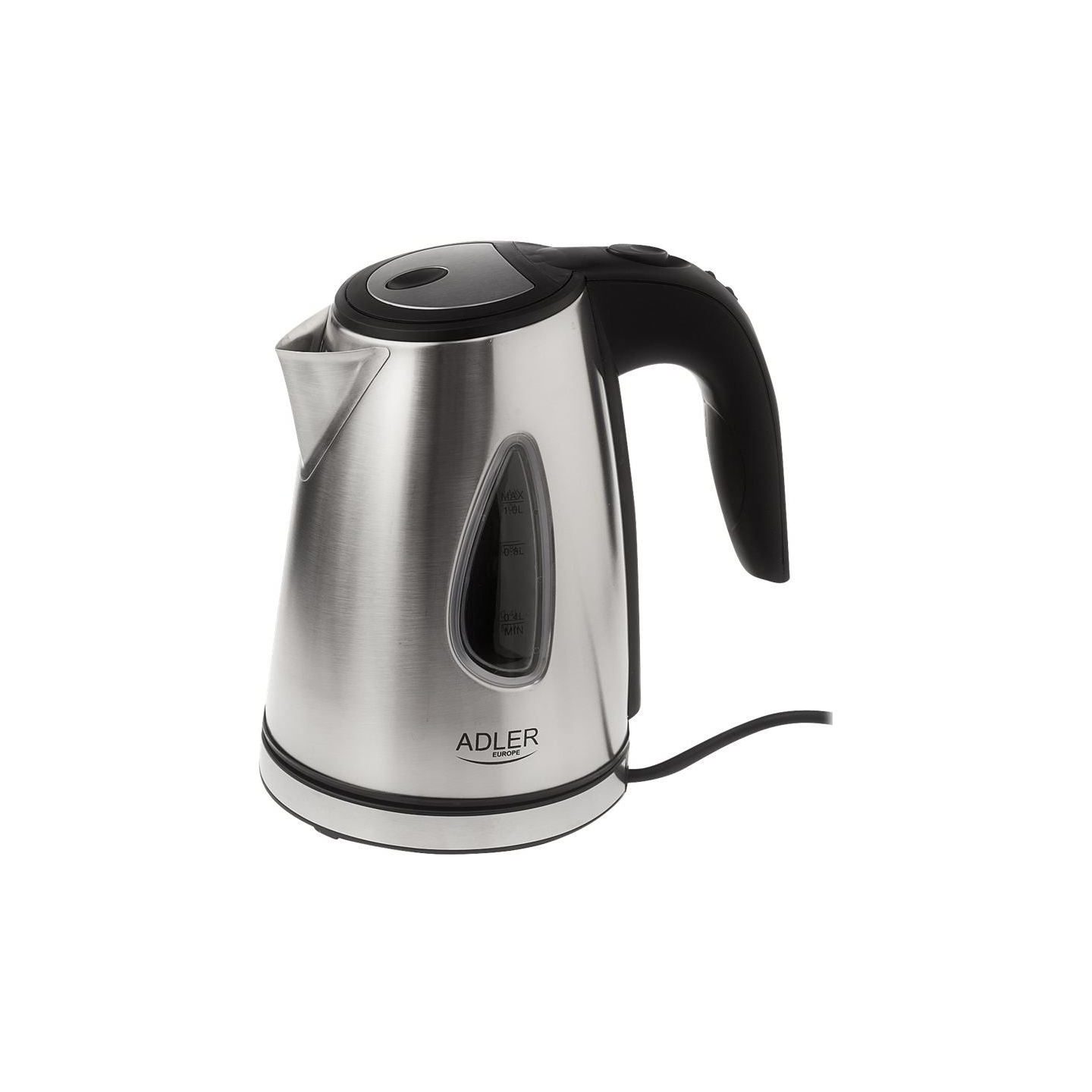 Adler | Kettle | AD 1203 | Standard | 1630 W | 1 L | Stainless steel | 360° rotational base