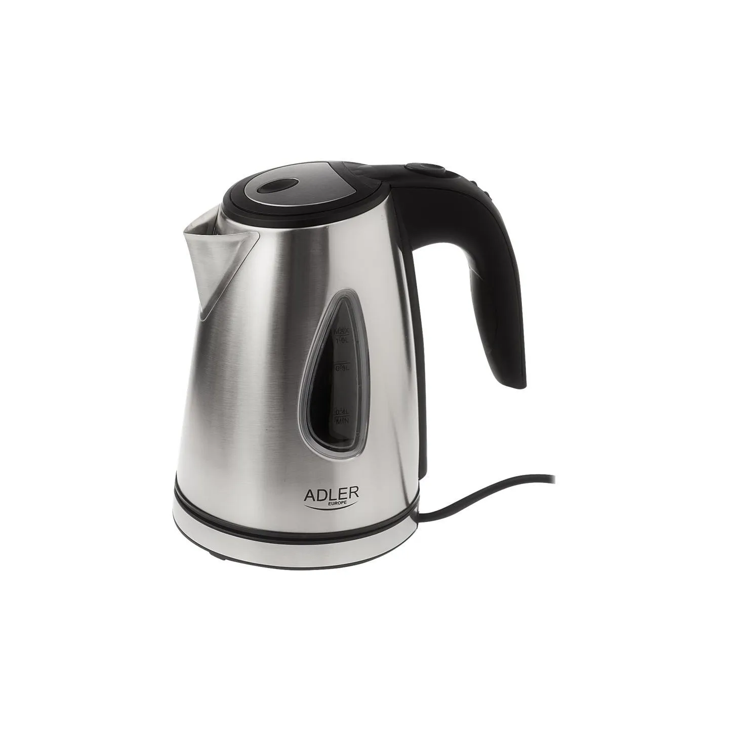 Adler | Kettle | AD 1203 | Standard | 1630 W | 1 L | Stainless steel | 360° rotational base