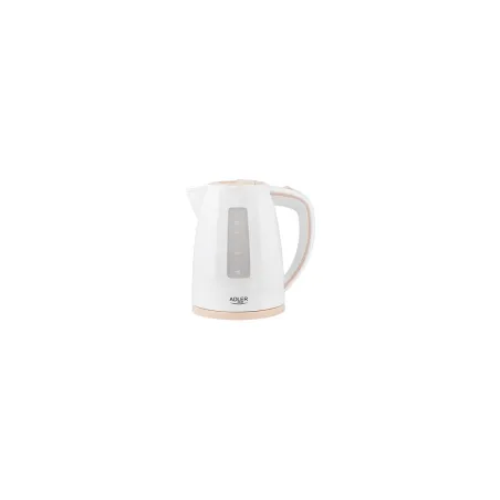 Adler | Kettle | AD 1264 | Standard | 2200 W | 1.7 L | Plastic | 360° rotational base | White