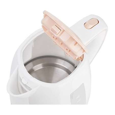 Adler | Kettle | AD 1264 | Standard | 2200 W | 1.7 L | Plastic | 360° rotational base | White