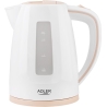 Adler | Kettle | AD 1264 | Standard | 2200 W | 1.7 L | Plastic | 360° rotational base | White
