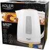 Adler | Kettle | AD 1264 | Standard | 2200 W | 1.7 L | Plastic | 360° rotational base | White