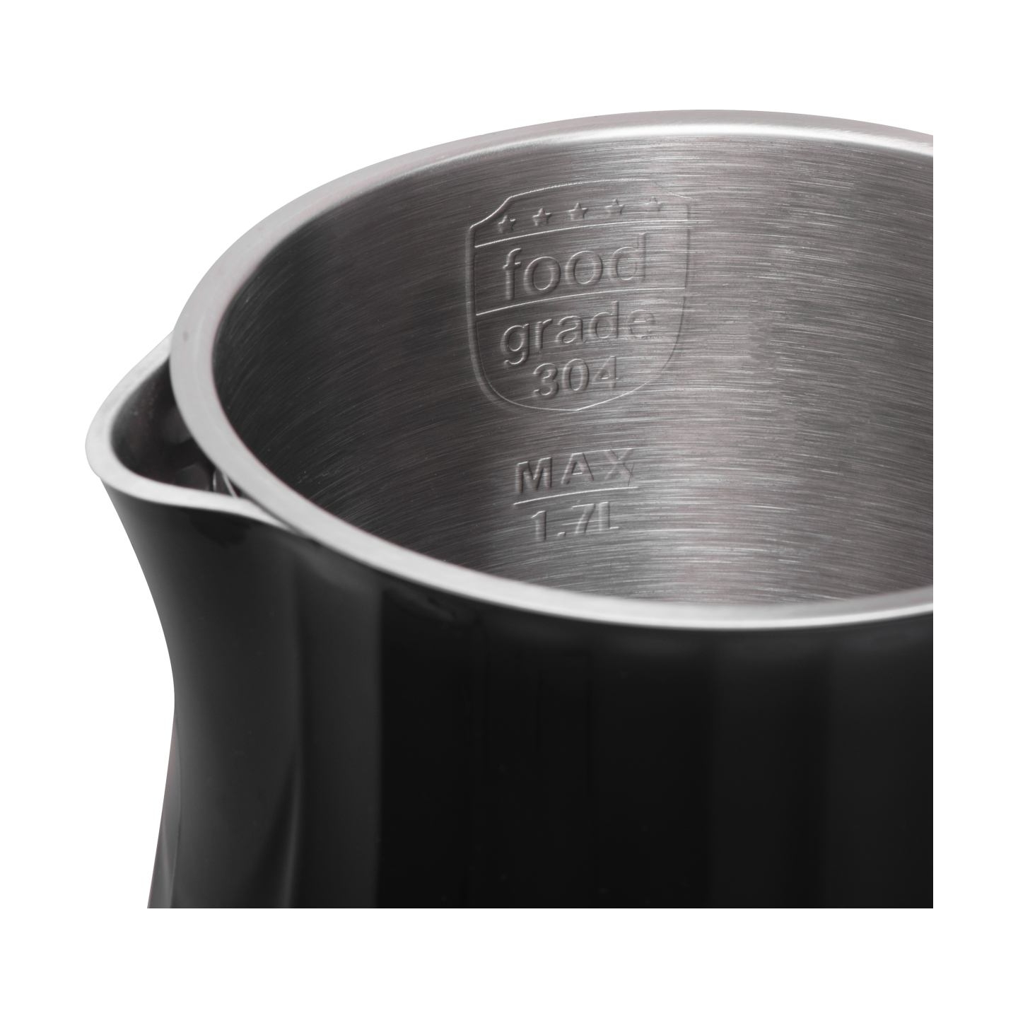 Adler Kettle with LED display | AD 1350 | Electric | 2200 W | 1.7 L | Stainless Steel | 360° rotational base | Black