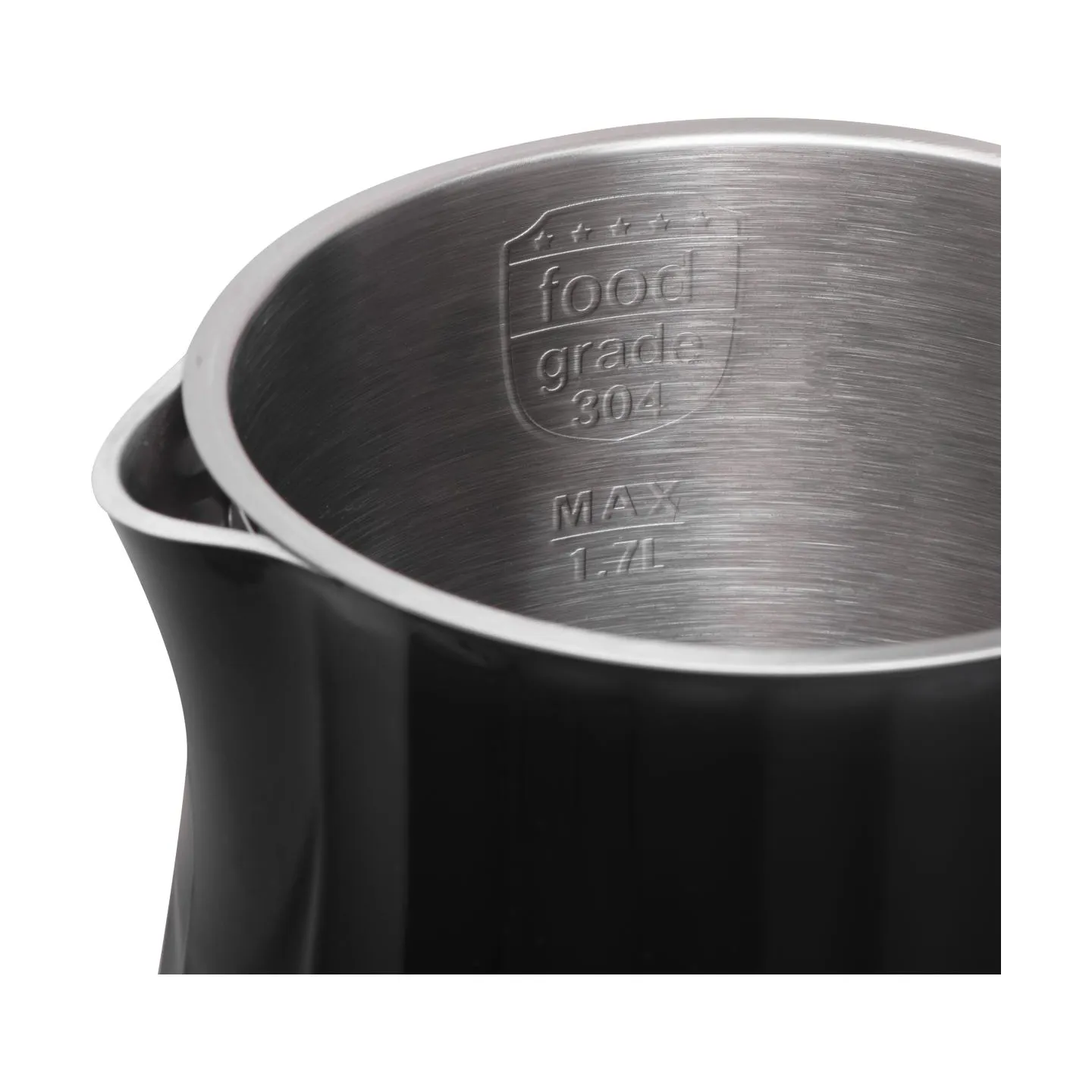 Adler Kettle with LED display | AD 1350 | Electric | 2200 W | 1.7 L | Stainless Steel | 360° rotational base | Black
