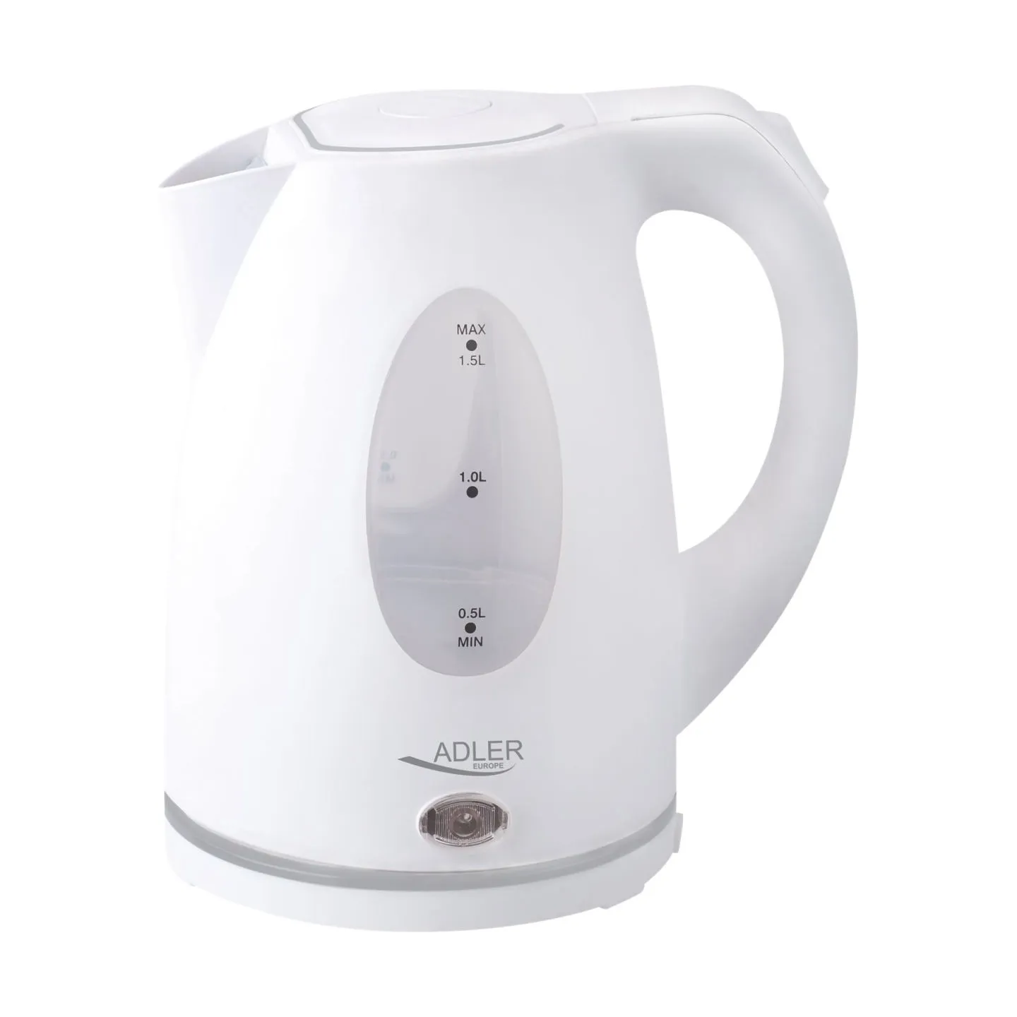 Adler | Kettle | AD 1207 | Standard | 2000 W | 1.5 L | Plastic | 360° rotational base | White