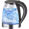 Adler | Kettle | AD 1225 | Standard | 2000 W | 1.7 L | Glass | 360° rotational base | Transparent/Stainless steel