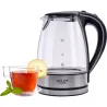 Adler | Kettle | AD 1225 | Standard | 2000 W | 1.7 L | Glass | 360° rotational base | Transparent/Stainless steel