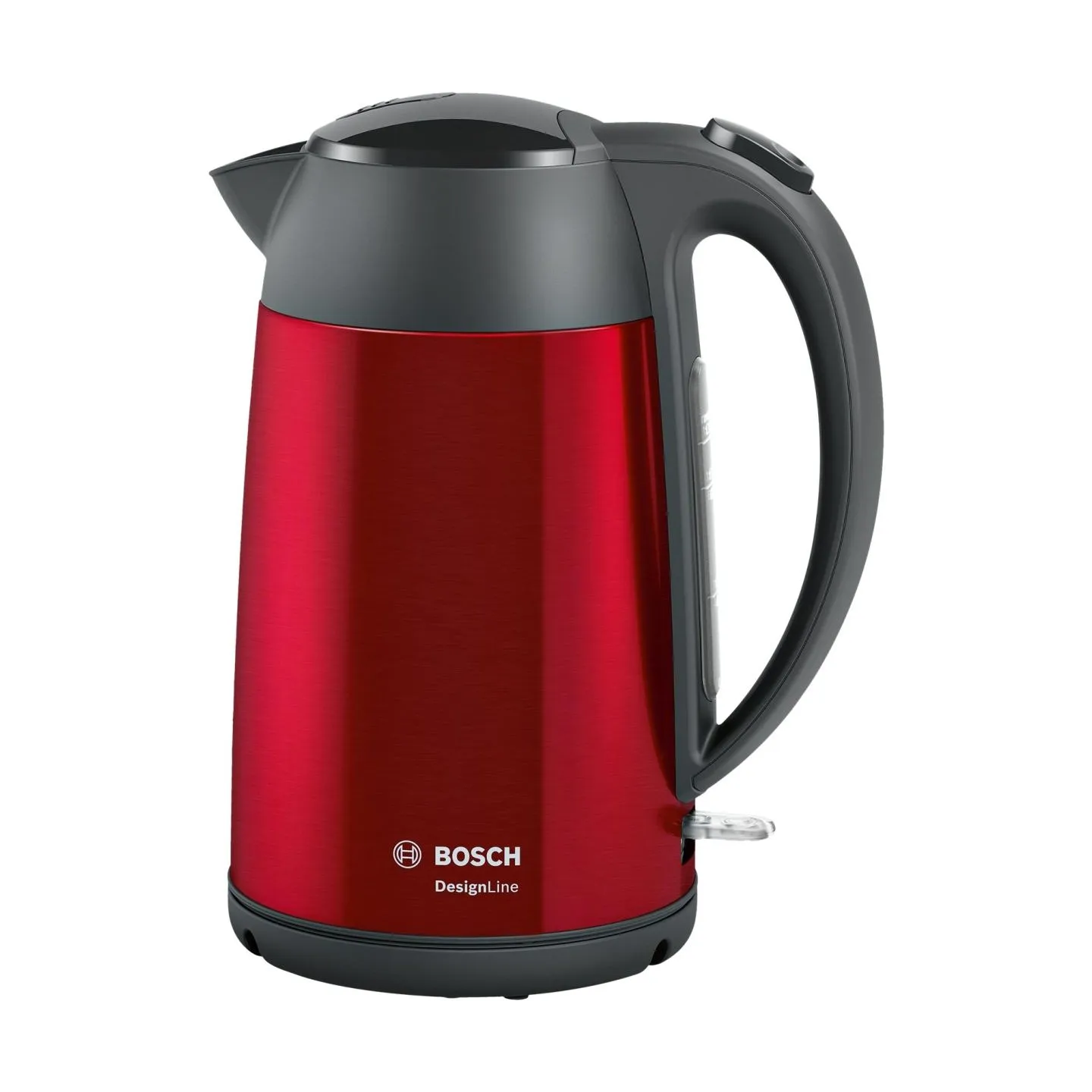 Bosch | Kettle | DesignLine TWK3P424 | Electric | 2400 W | 1.7 L | Stainless steel | 360° rotational base | Red
