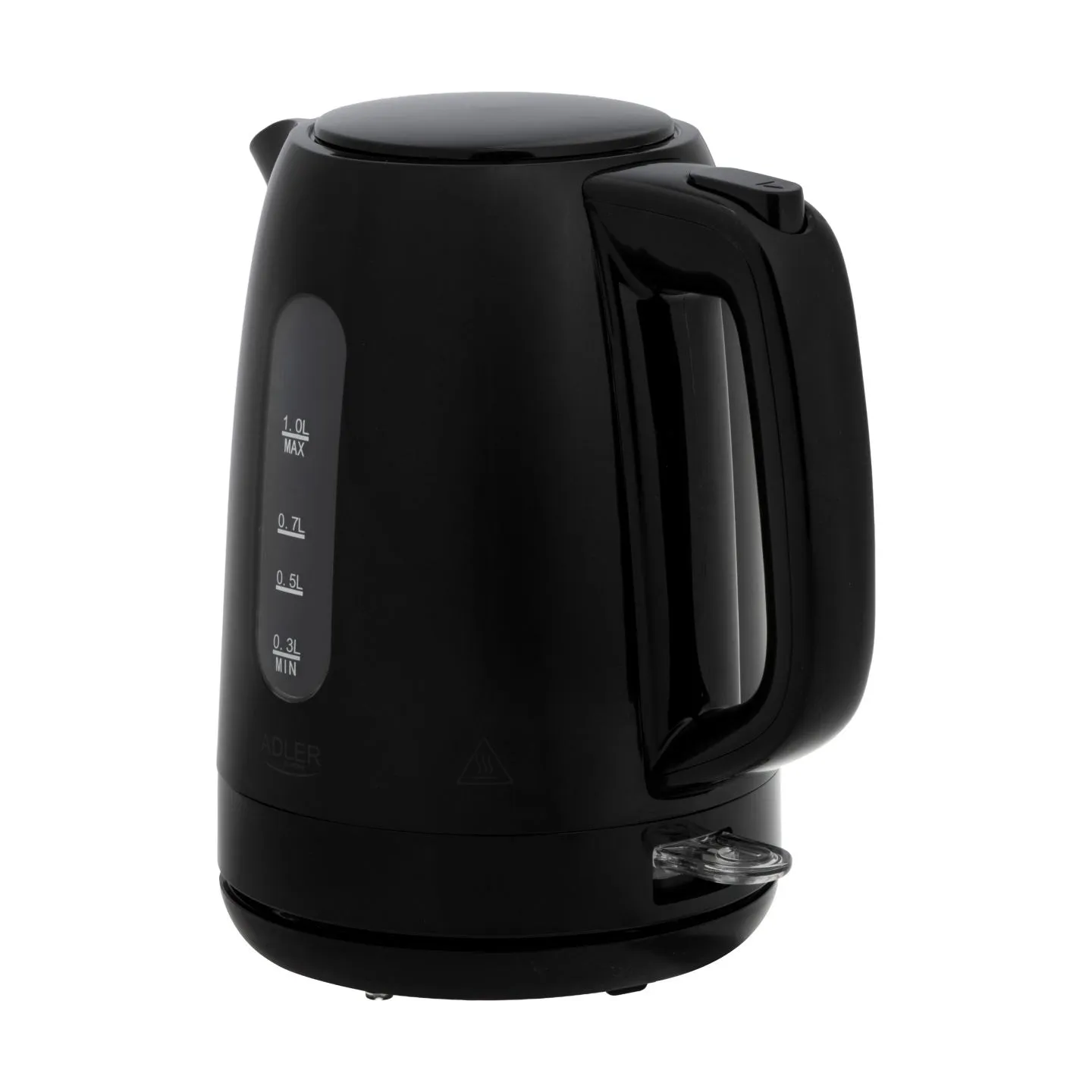 Adler Kettle | AD 1380b | Electric | 2200 W | 1 L | Polypropylene | 360° rotational base | Black