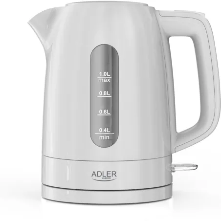 Adler Kettle | AD 1380w | Electric | 2200 W | 1 L | Polypropylene | 360° rotational base | White