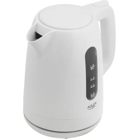 Adler Kettle | AD 1380w | Electric | 2200 W | 1 L | Polypropylene | 360° rotational base | White