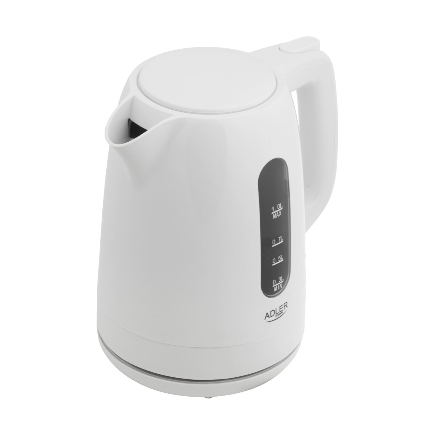 Adler Kettle | AD 1380w | Electric | 2200 W | 1 L | Polypropylene | 360° rotational base | White