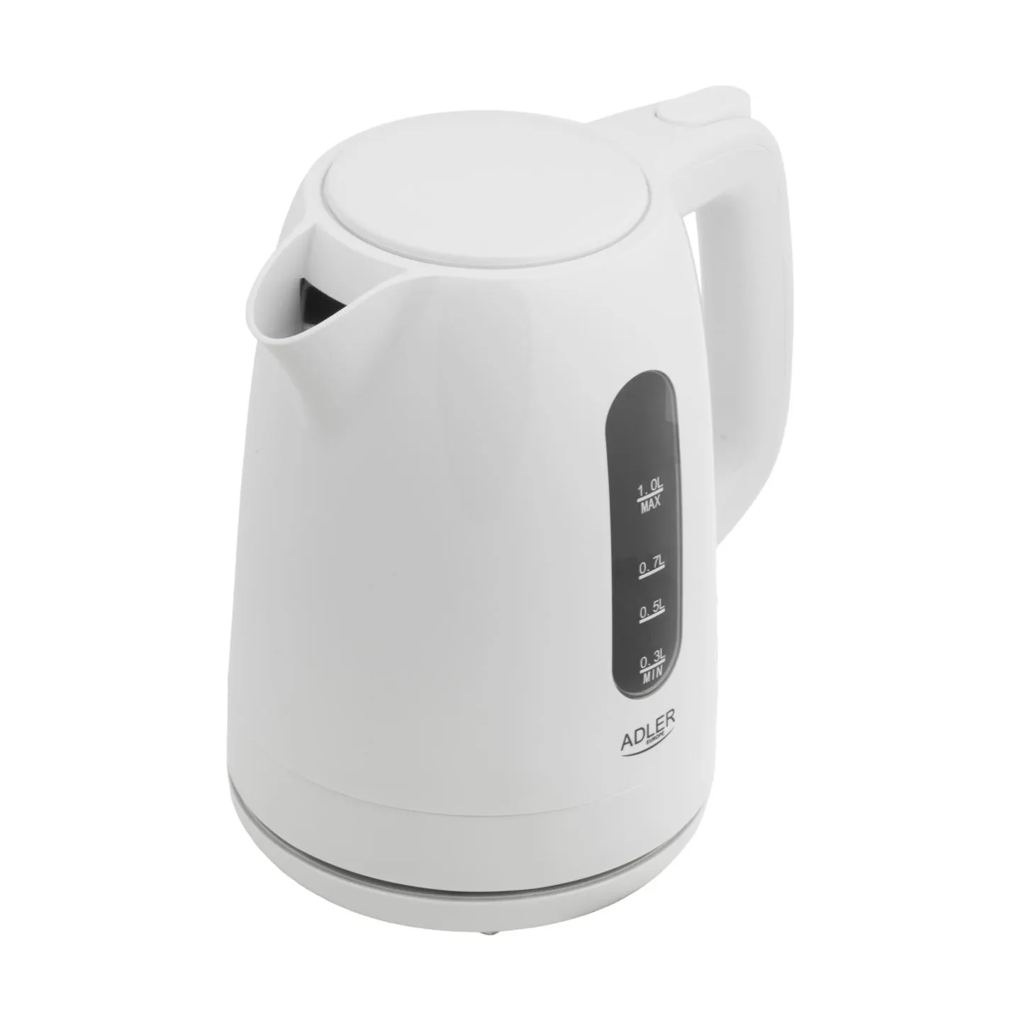 Adler Kettle | AD 1380w | Electric | 2200 W | 1 L | Polypropylene | 360° rotational base | White