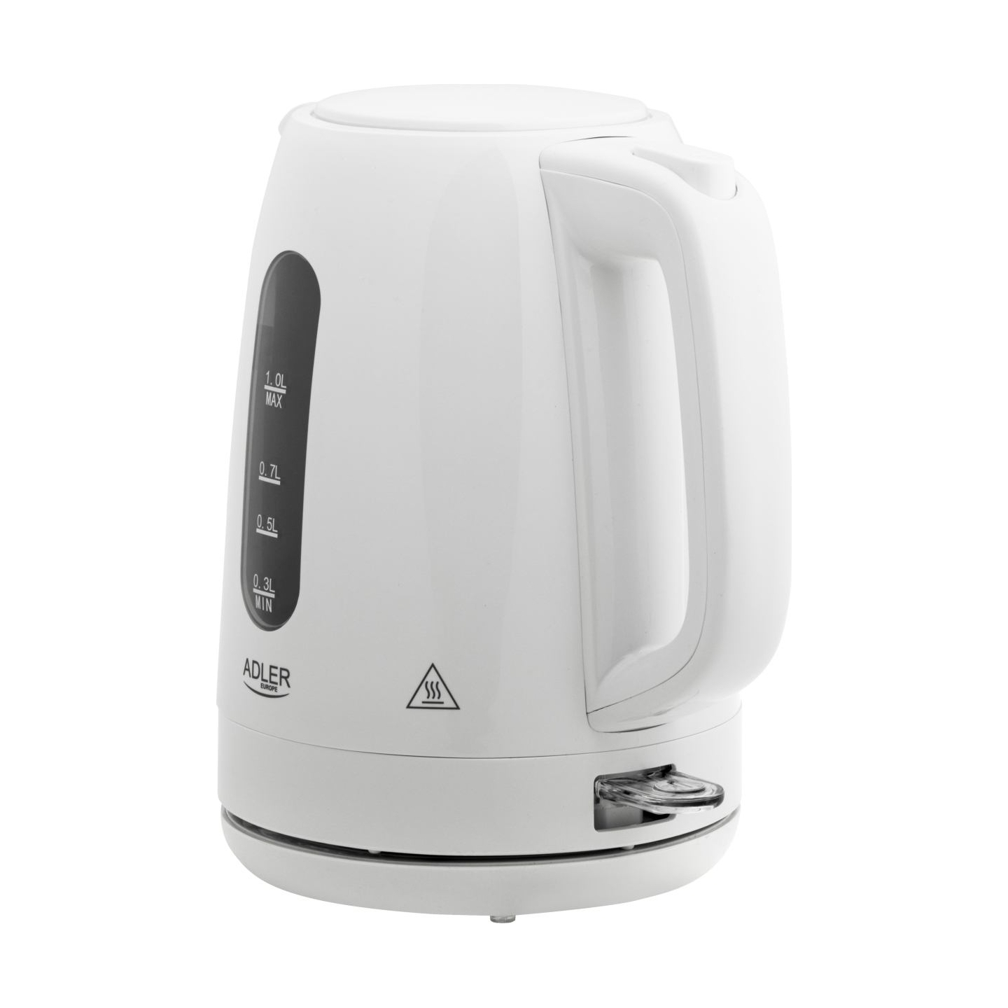 Adler Kettle | AD 1380w | Electric | 2200 W | 1 L | Polypropylene | 360° rotational base | White
