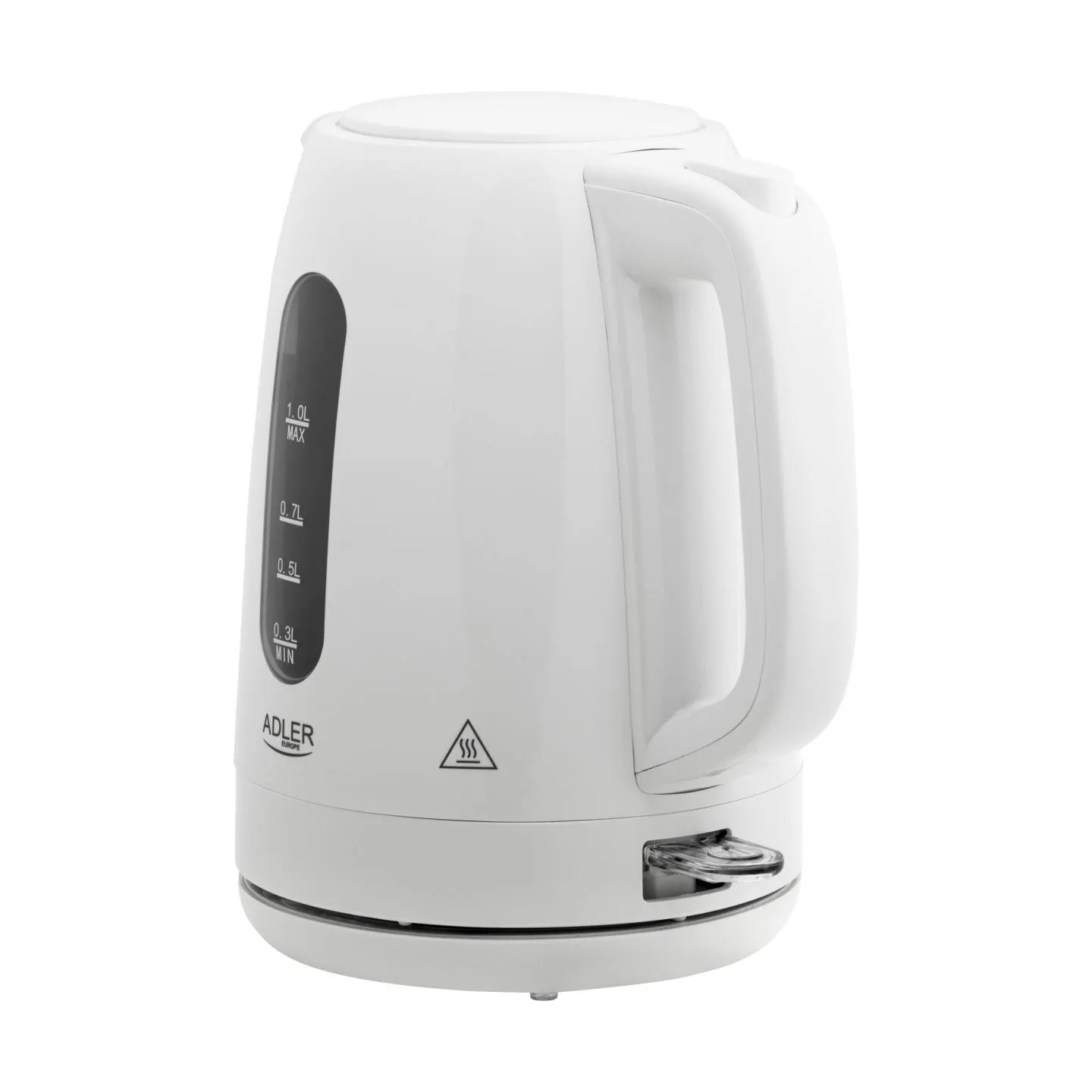 Adler Kettle | AD 1380w | Electric | 2200 W | 1 L | Polypropylene | 360° rotational base | White